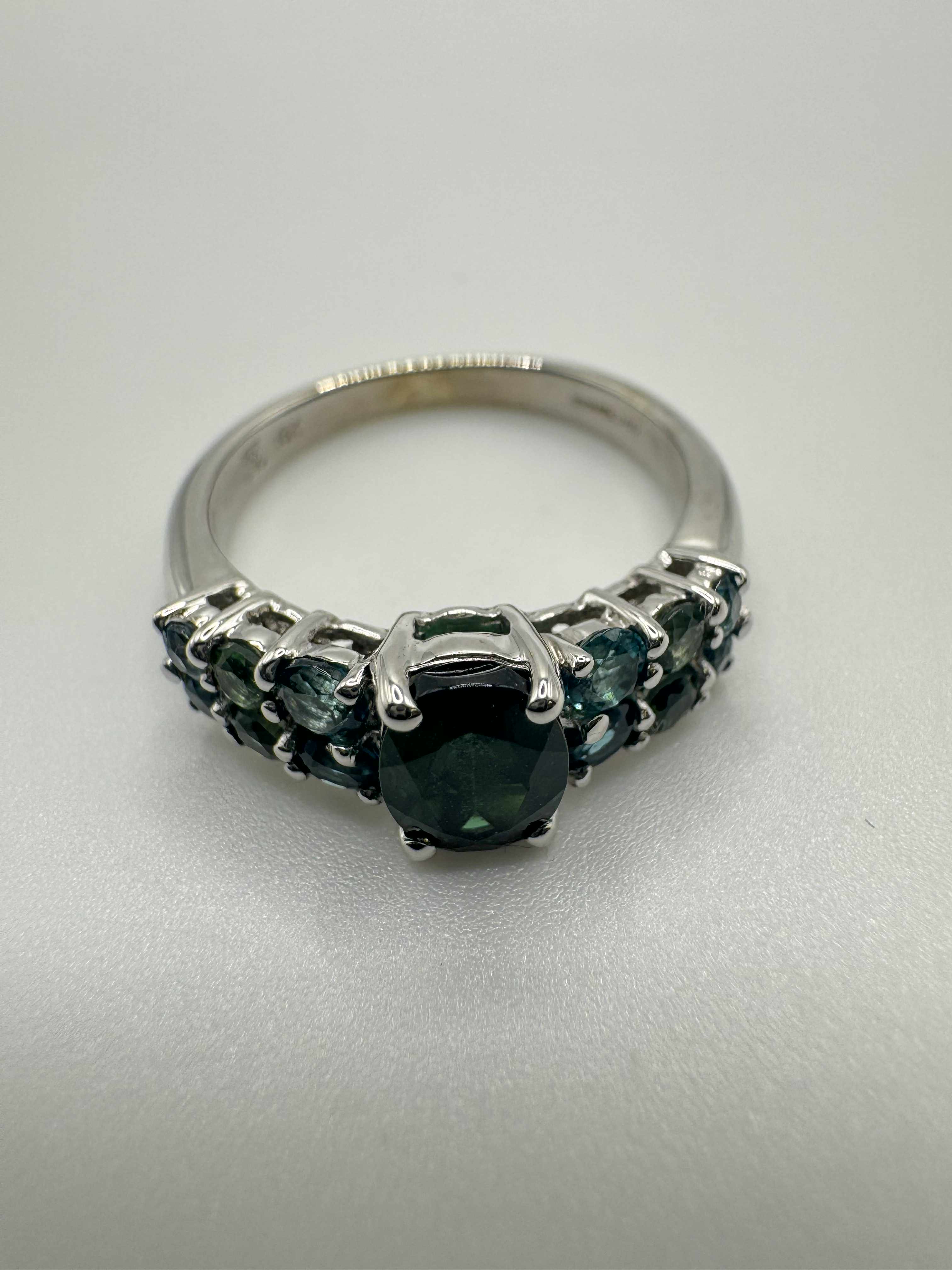 Product photo for 9ct Green & Blue Tourmaline Ring