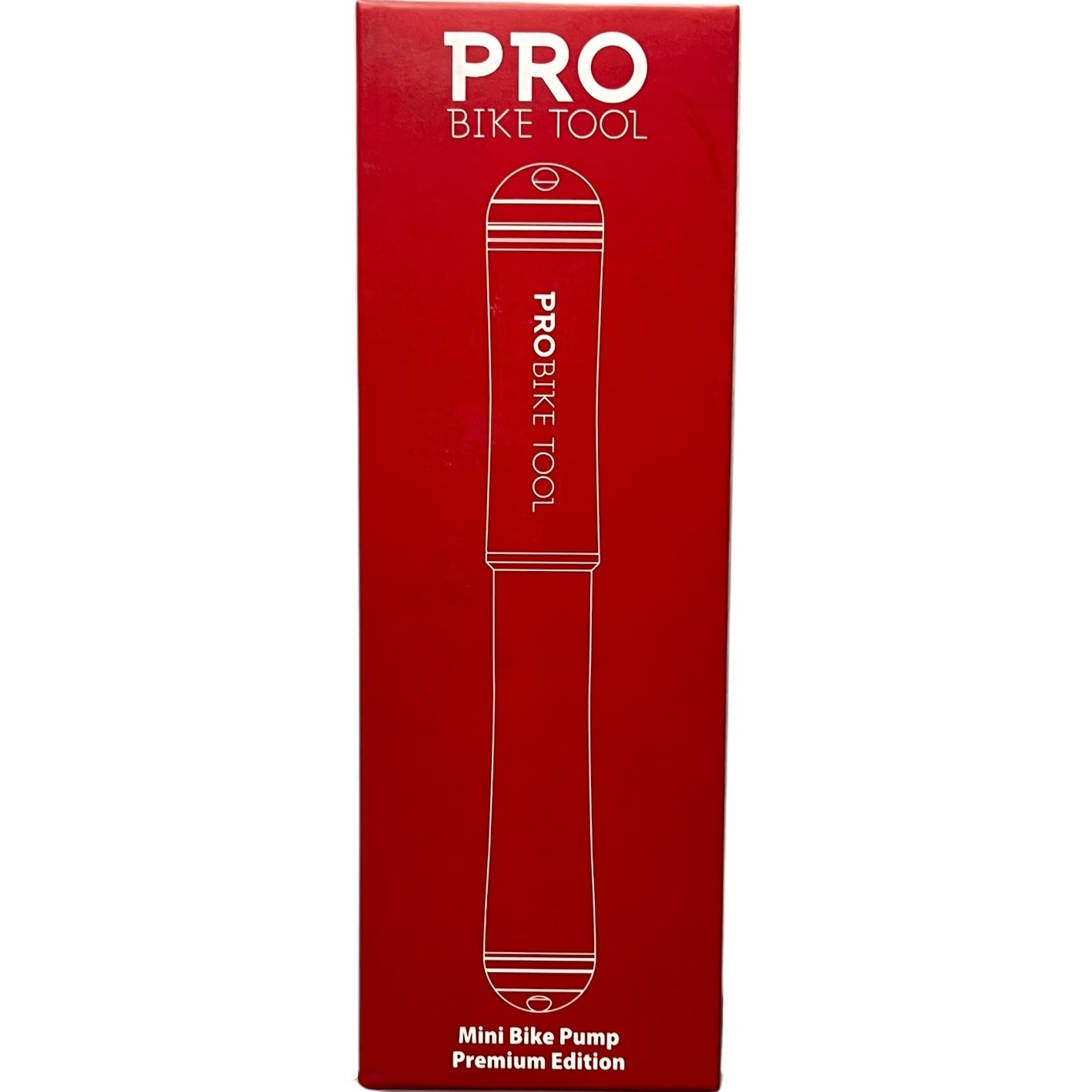 Product photo for New: Pro Bike Tool Mini Pump Premium Edition (100 PSI/6.9 BAR, 2x Attachments)