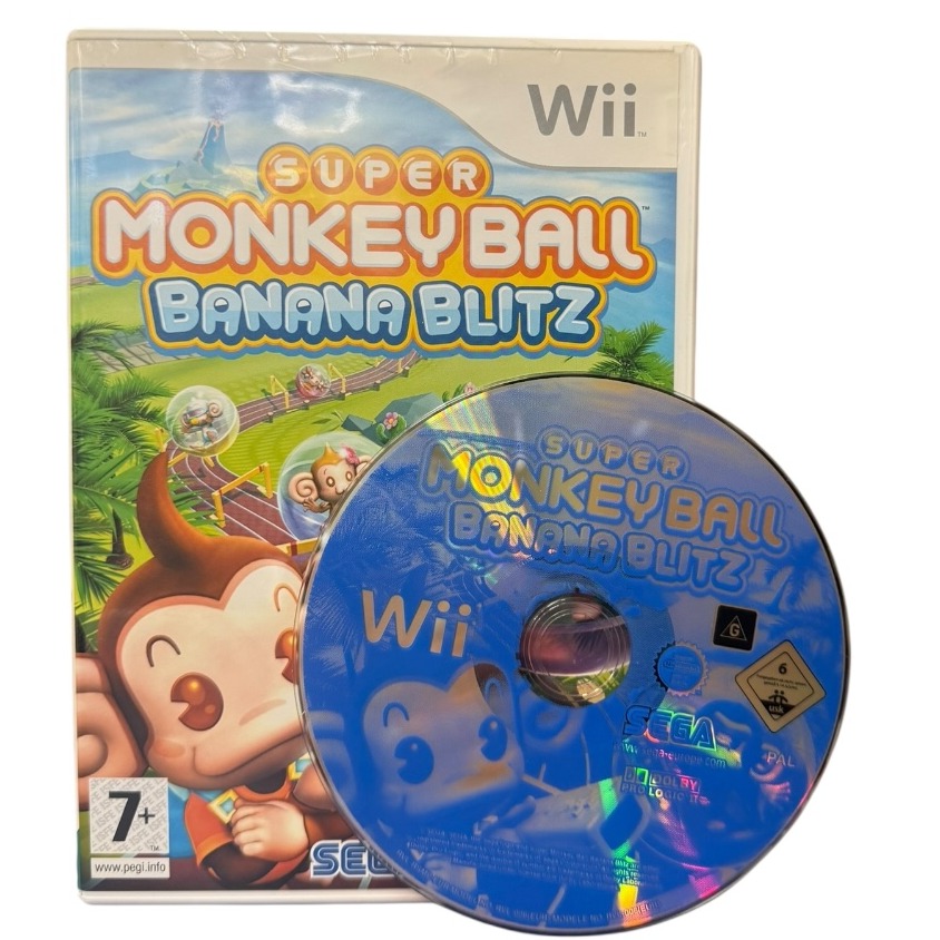 Product photo for Super Monkey Ball Banana Blitz Wii Game
