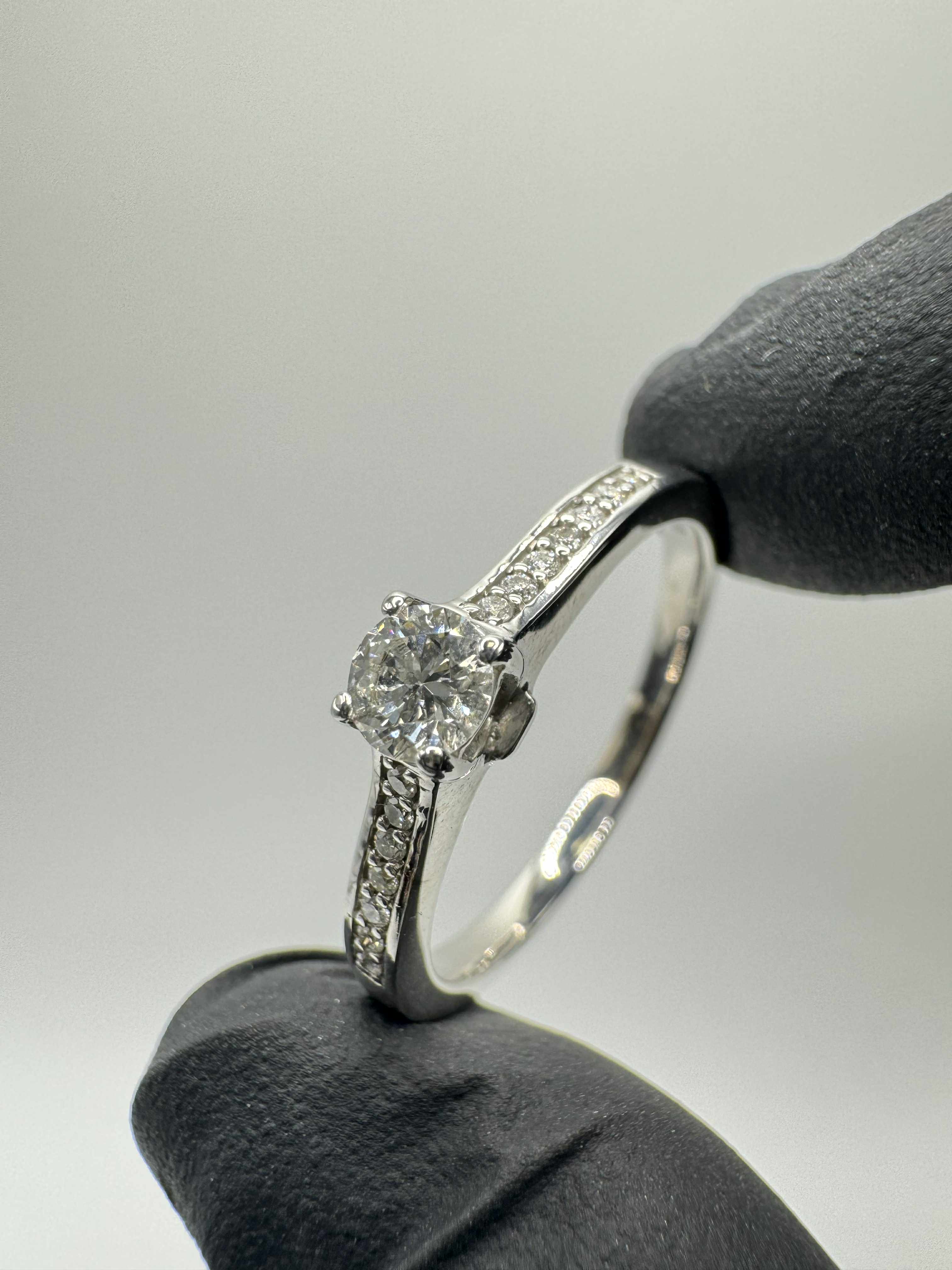 Product photo for 18ct White Gold Solitaire Design Diamond Ring