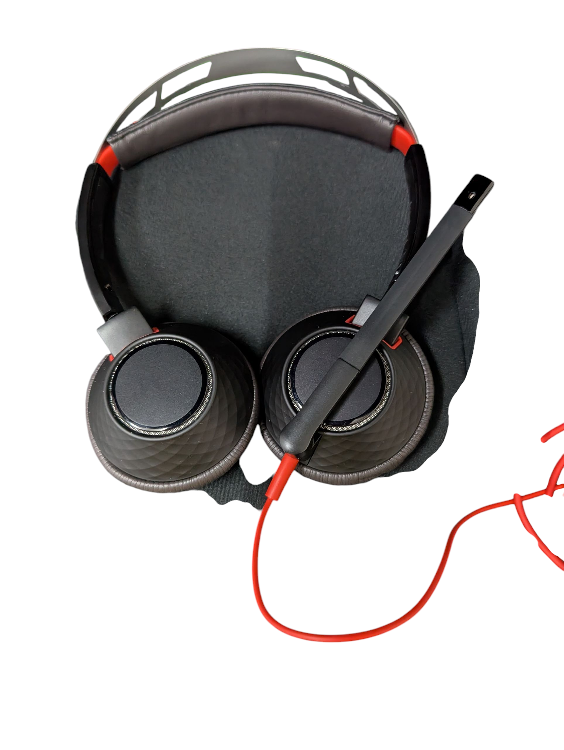 Product photo for Poly Blackwire 5200 Series USB Headset, Inline Controls, Soft Carry Case