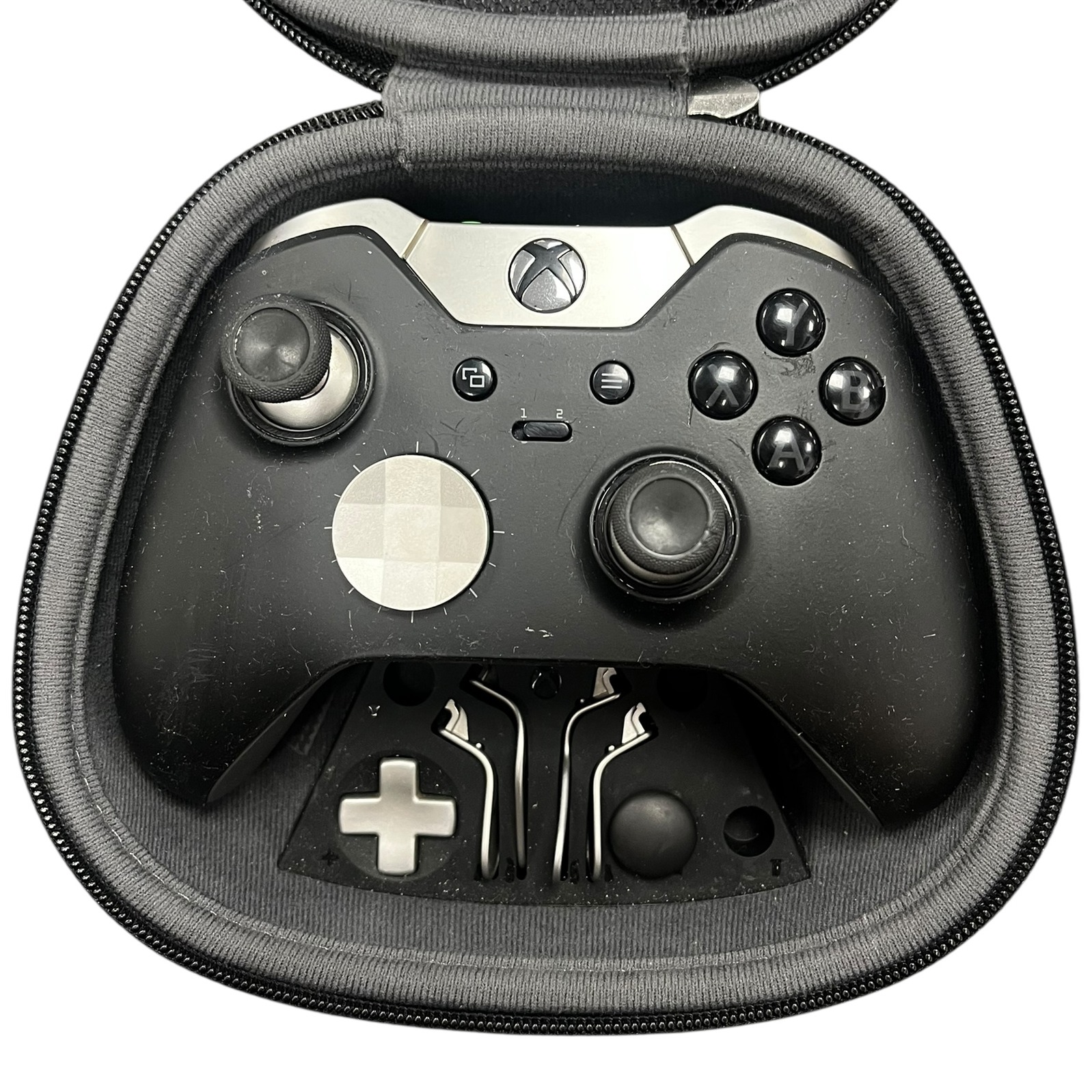 Product photo for Official Xbox Elite Series 1 Controller (Missing Some Parts, Black)
