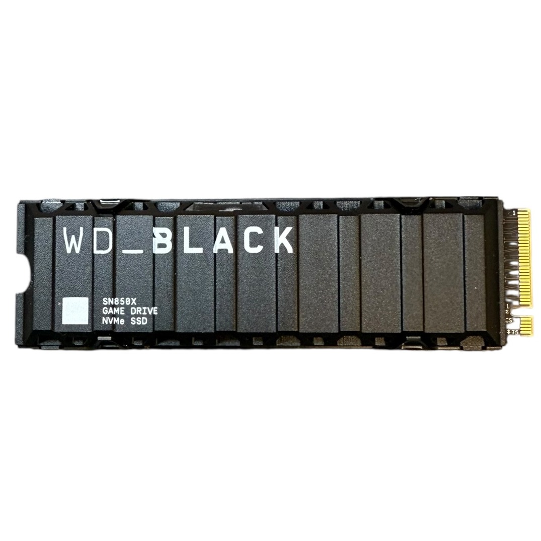 Product photo for WD_Black SN850X PCIe NVMe Gen 4 M.2 SSD - 1TB + Heatsink