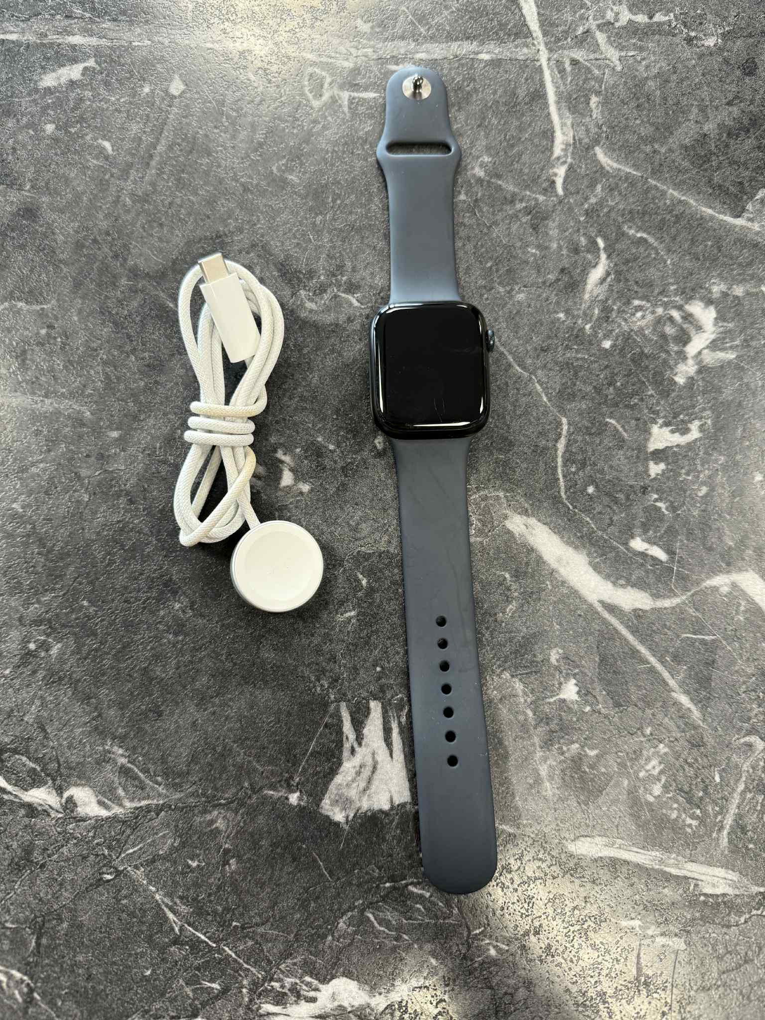 Product photo for Apple Watch Series 9 - 45mm GPS & Cellular Midnight Black