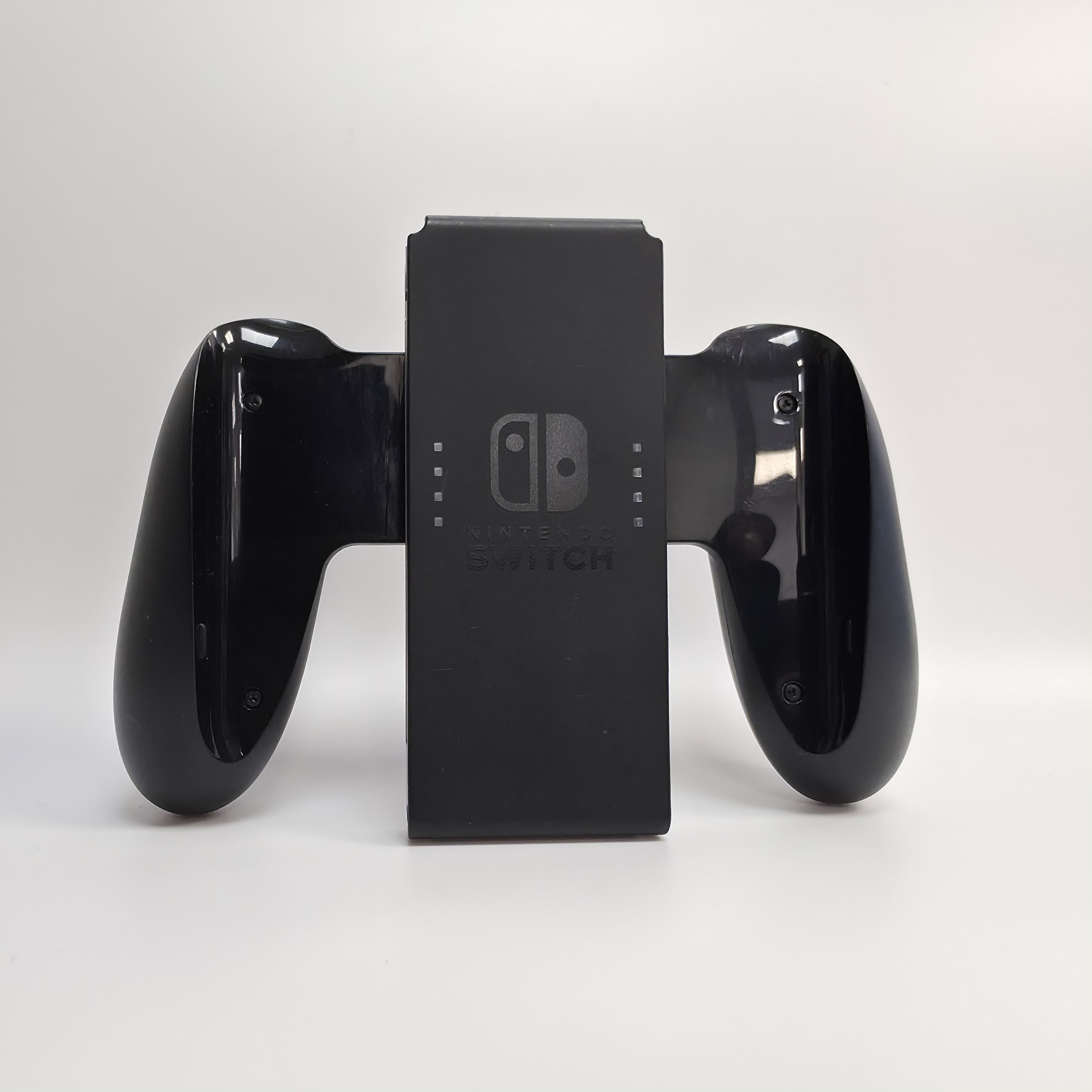 Product photo for Nintendo Switch HAC-011 Joy-Con Comfort Grip Black Controller Holder Genuine