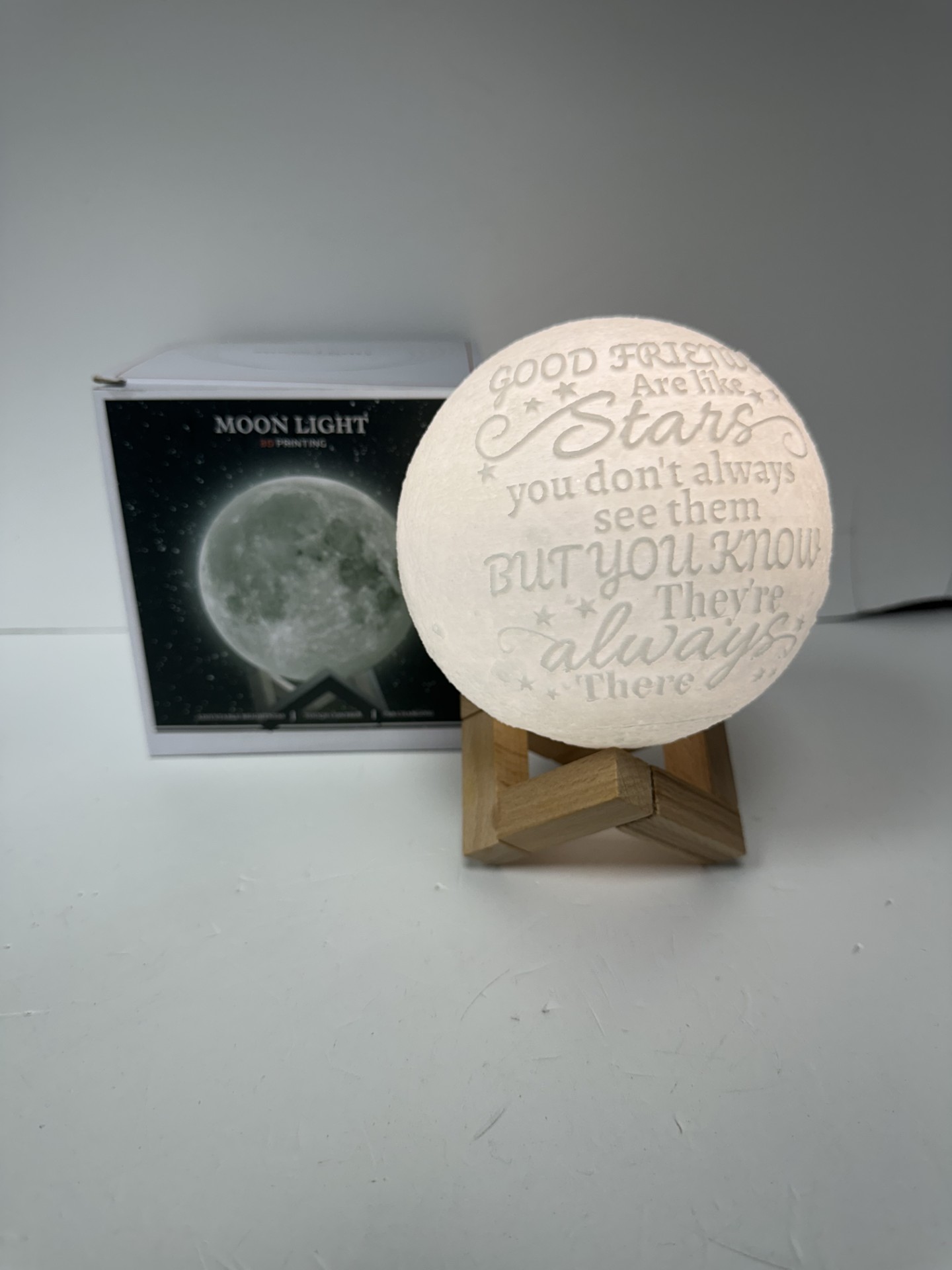 Product photo for Moonlight touch light boxed