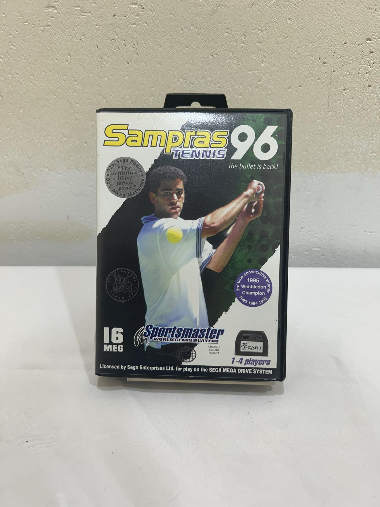 Product photo for Sampras 96 J-Cart for Sega Mega Drive