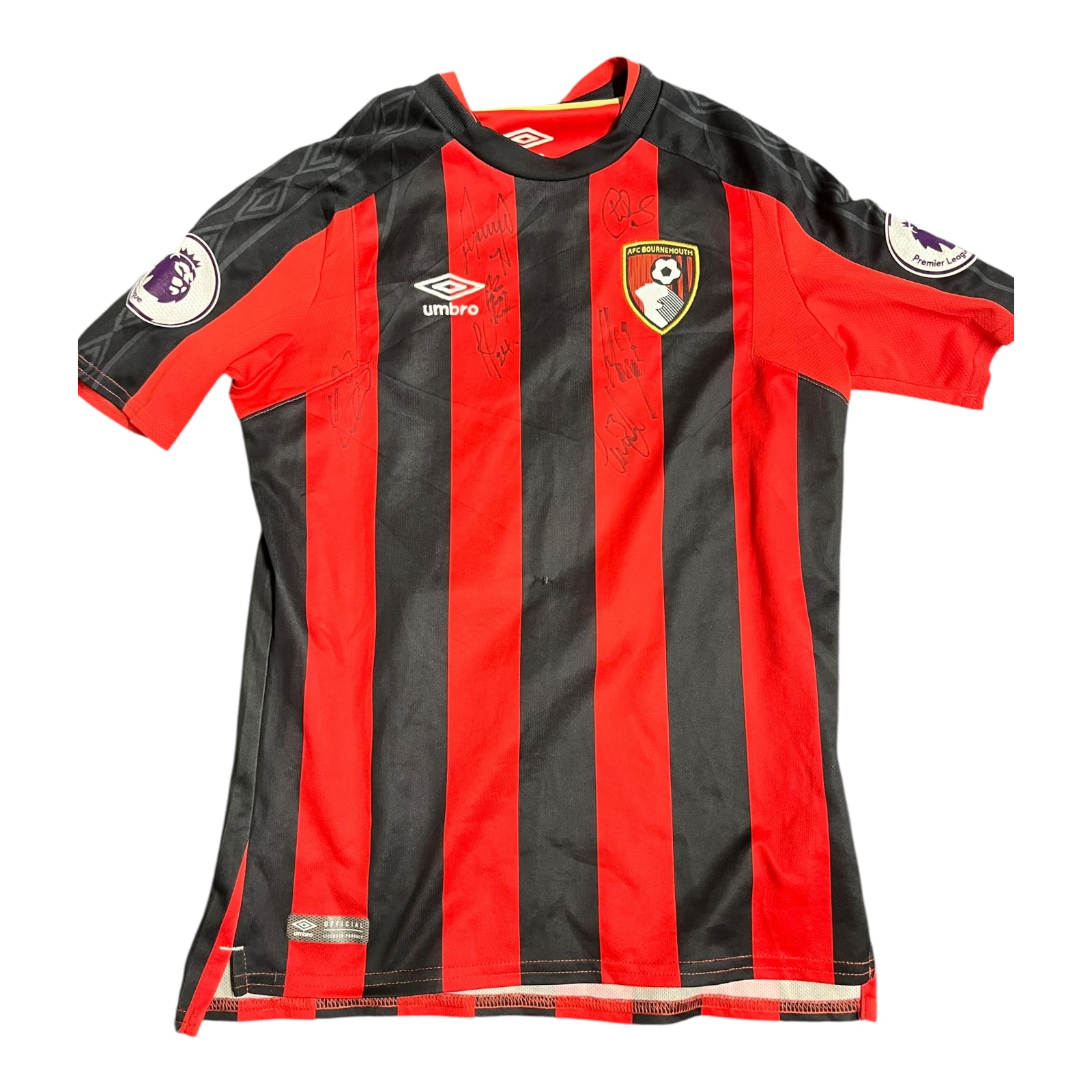 Product photo for AFC Bournemouth Kids Top Signed – Used Good Condition