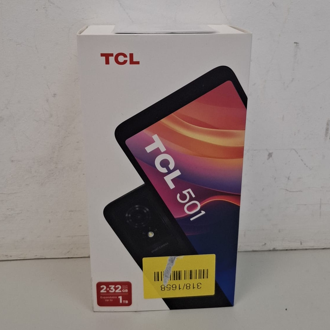 Product photo for TCL 501 32GB Prime Black - Unlocked