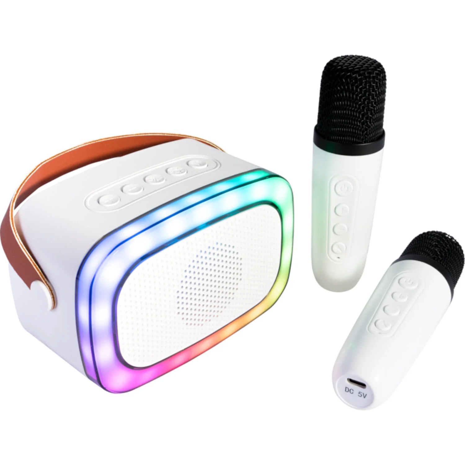 Product photo for Ibiza Smart Karaoke Bluetooth Speaker with 2 Wireless Microphones