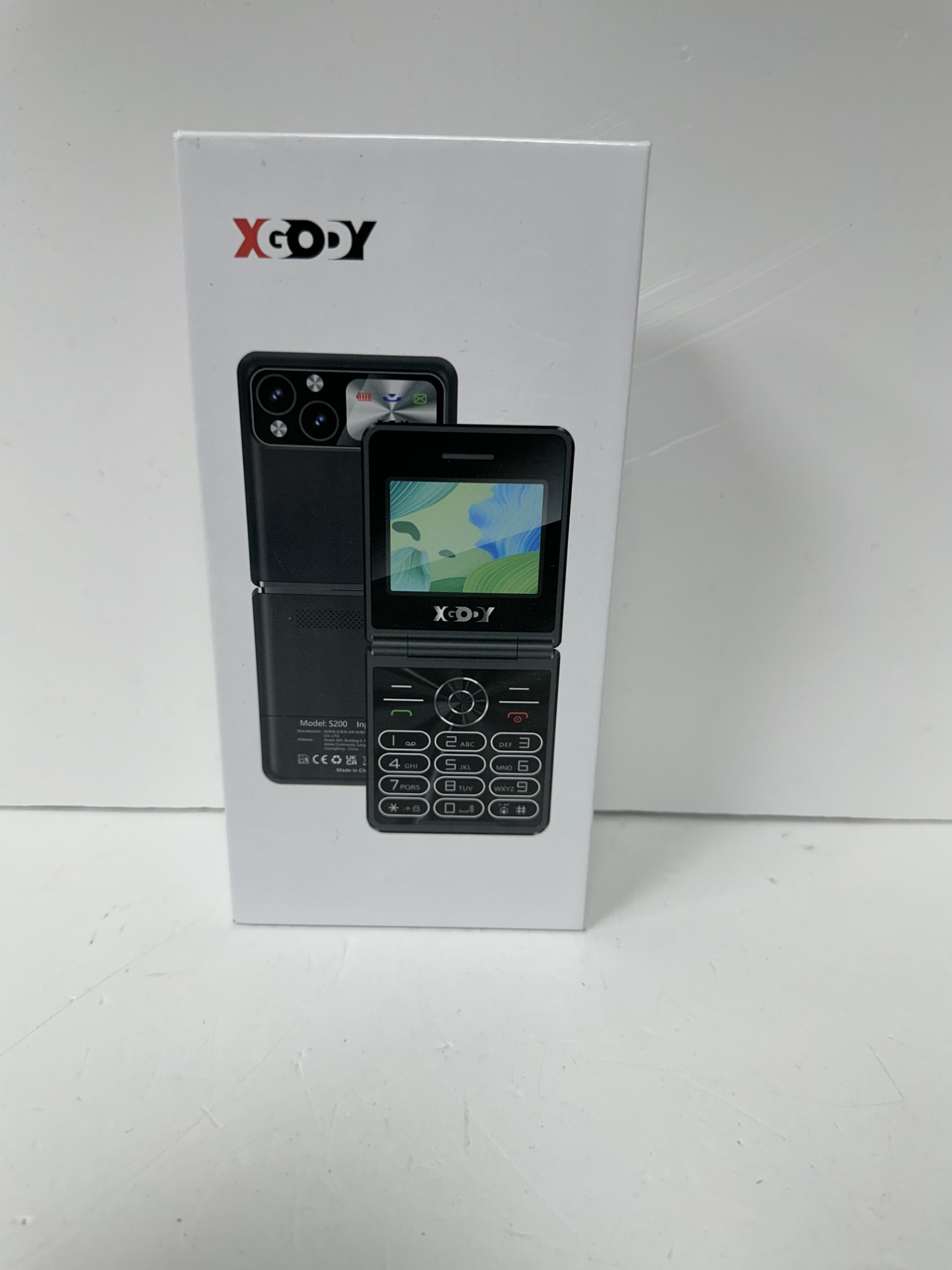 Product photo for XGODY S200 FLIP PHONE GOLD UNLOCKED BOXED