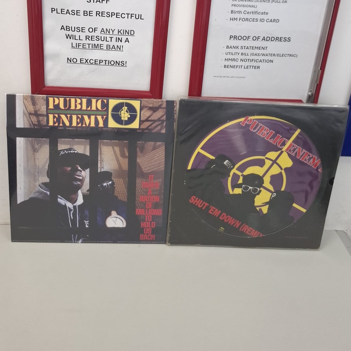 Product photo for 2 x Public Enemy Vinyl's - 1 Brand new sealed