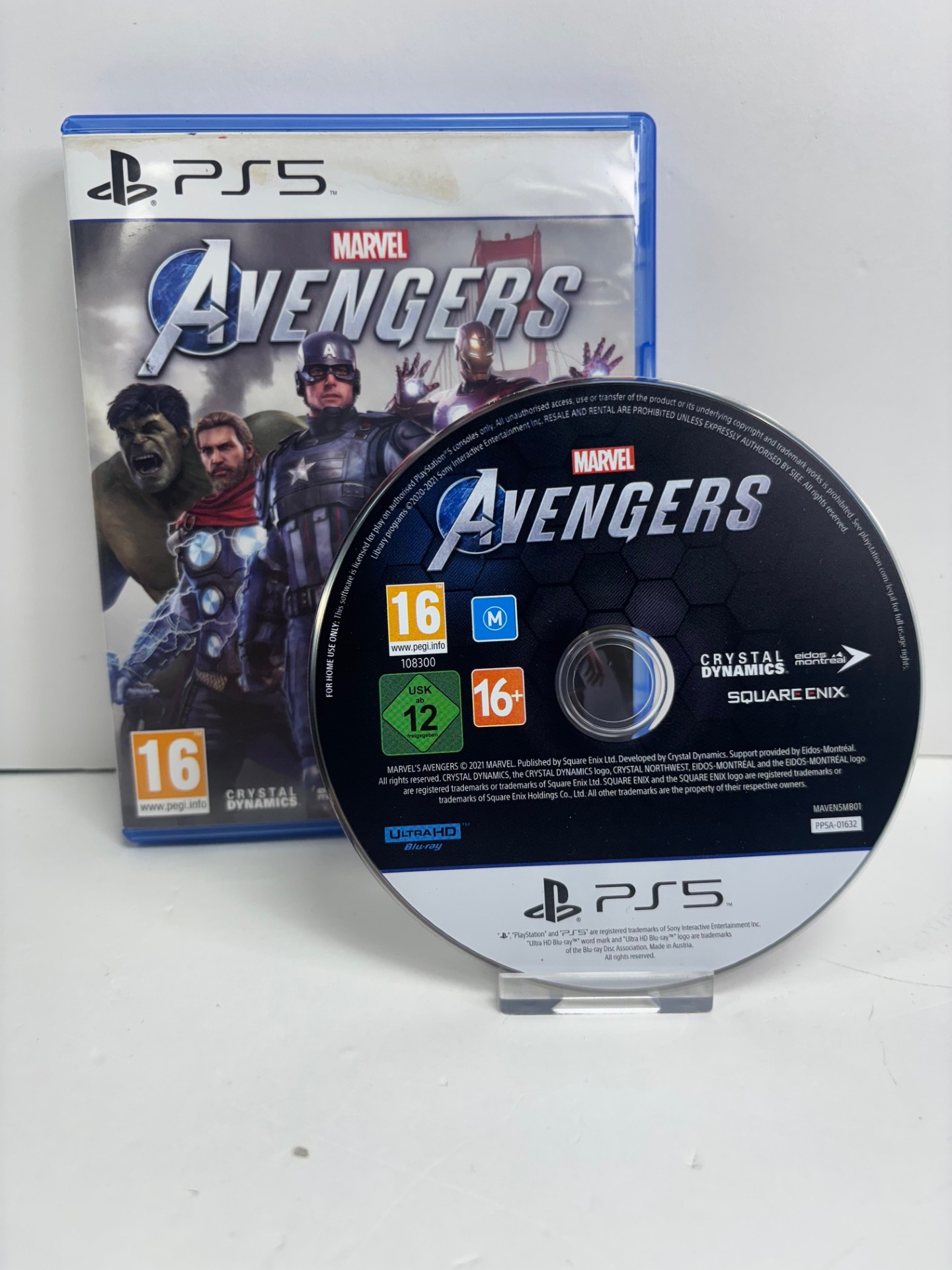 Product photo for ps5 avengers game