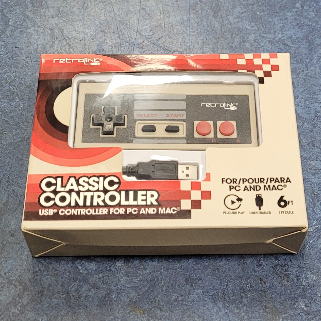 Product photo for Retrolink Classic USB Controller, Boxed