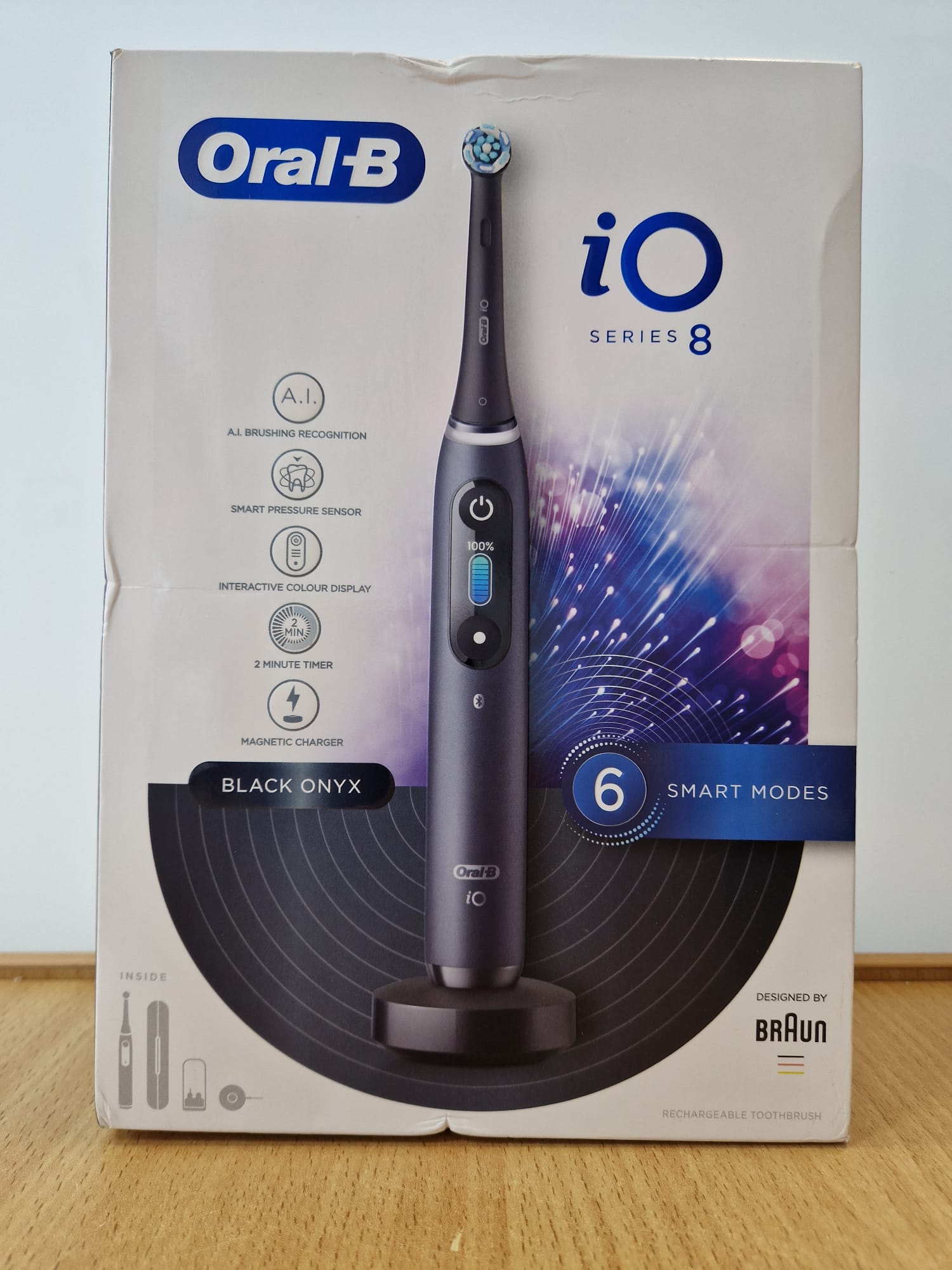 Product photo for Oral B Oral-B iO Series 8 Black Onyx Limited Edition New Sealed 12M Warranty