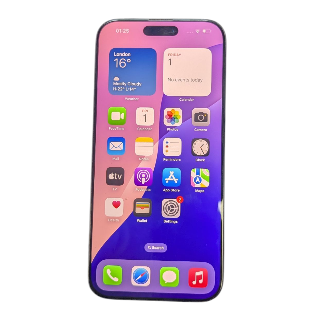 Product photo for Apple iPhone 16 Pro Max 256GB Black (90% Battery Health)