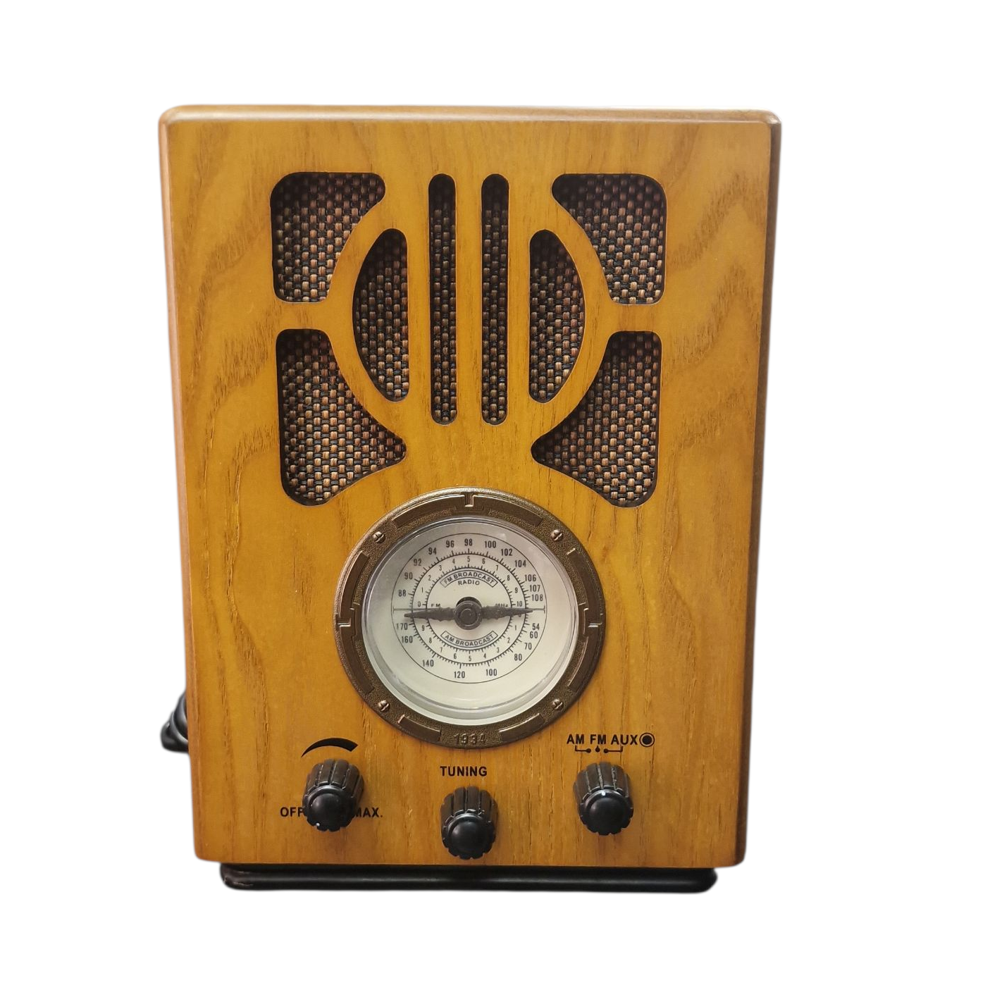 Product photo for Steepletone NR880LXA MK2 Classic 1930’S Style MW-FM Radio with Amazon Echo Dot 3rd Gen (C78MP8/D9N29T)