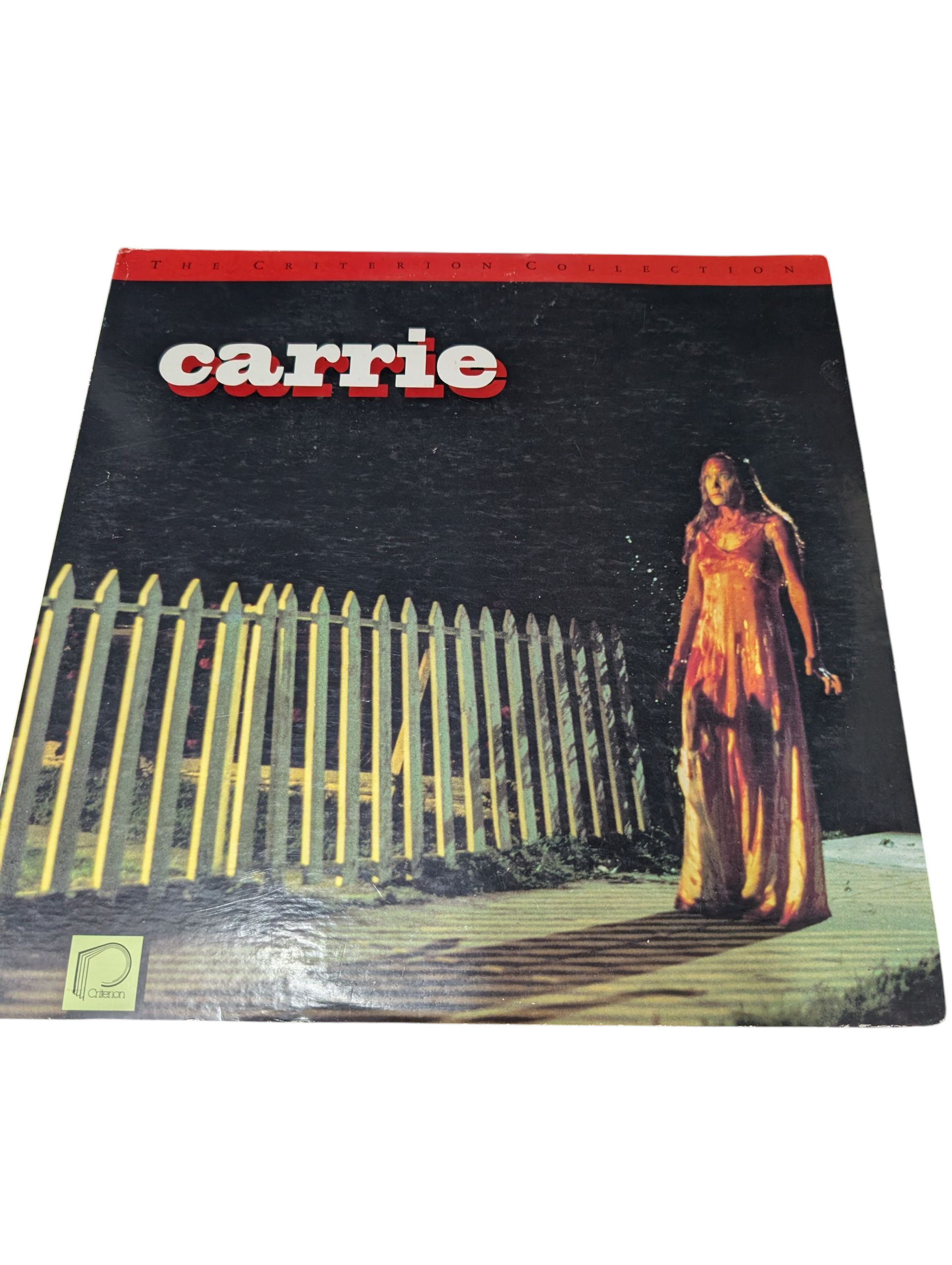 Product photo for Carrie (1976) LaserDisc – Criterion Collection 4-Sided Set Good Condition