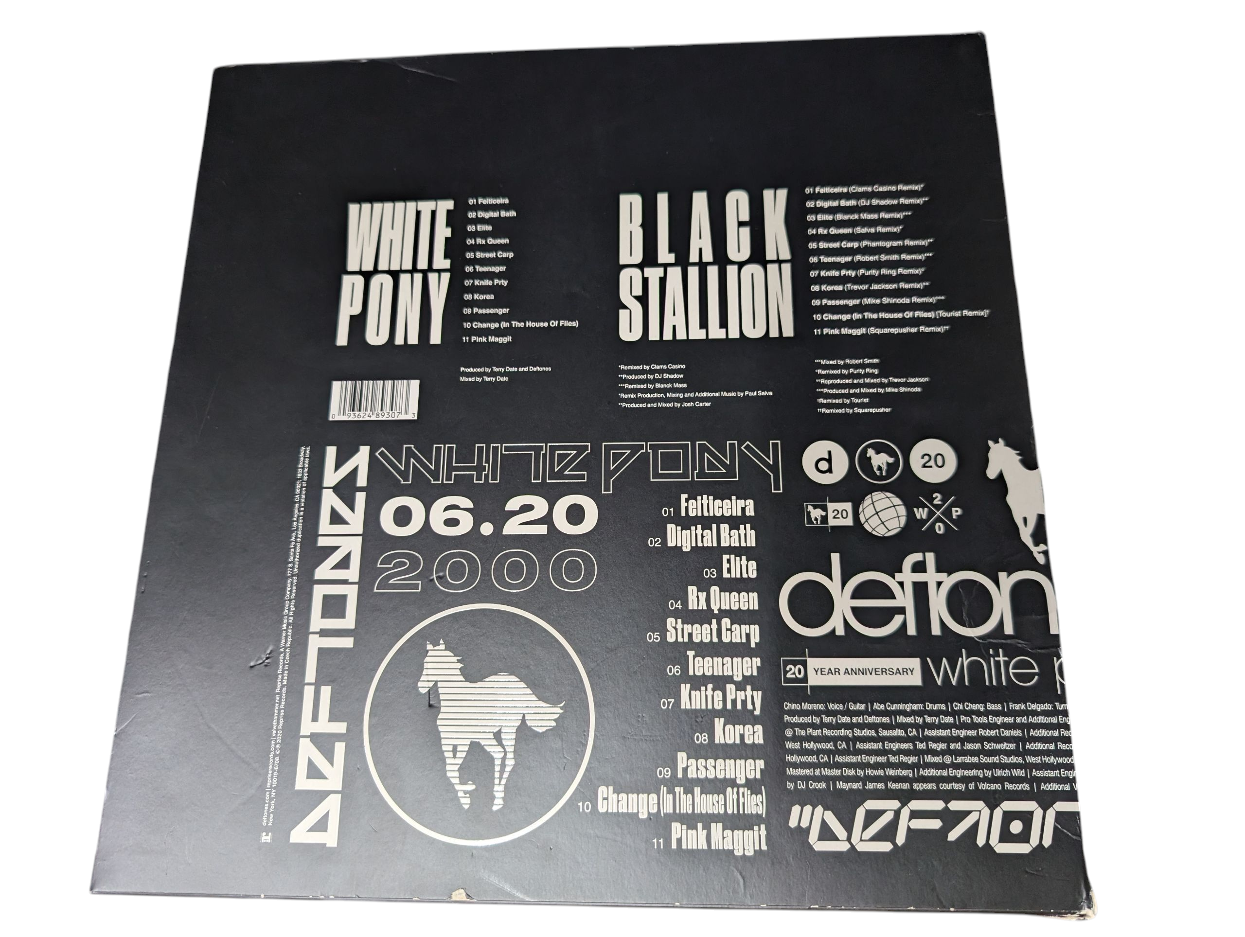 Product photo for Deftones–White Pony 20th Anniversary Deluxe Edition(Black Stallion)–4×LP Box Set