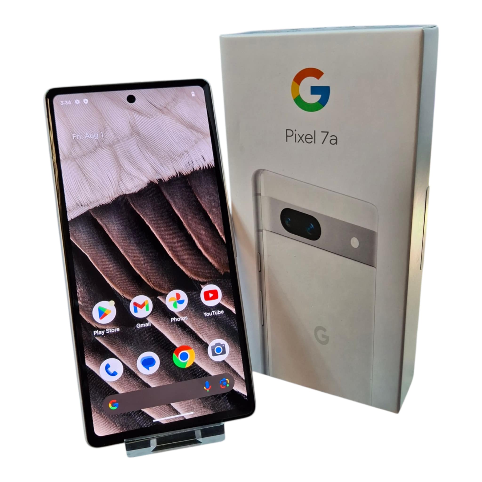 Product photo for Google Pixel 7A 128GB Snow, Unlocked B