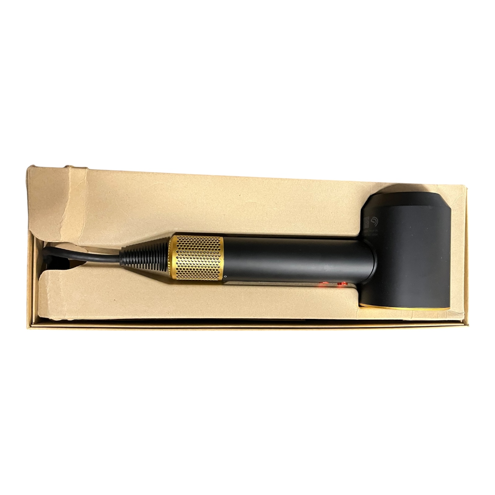 Product photo for Dyson Supersonic HD07 Hair Dryer Onyx Black/Gold – Boxed, Used