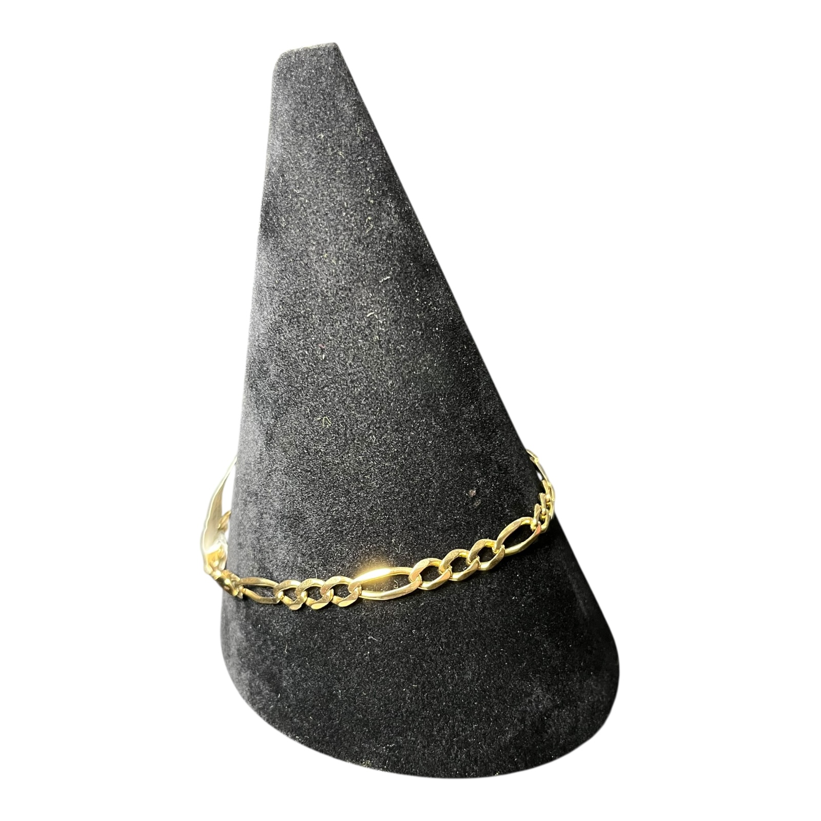 Product photo for 9ct Yellow Gold Figaro Bracelet – 8