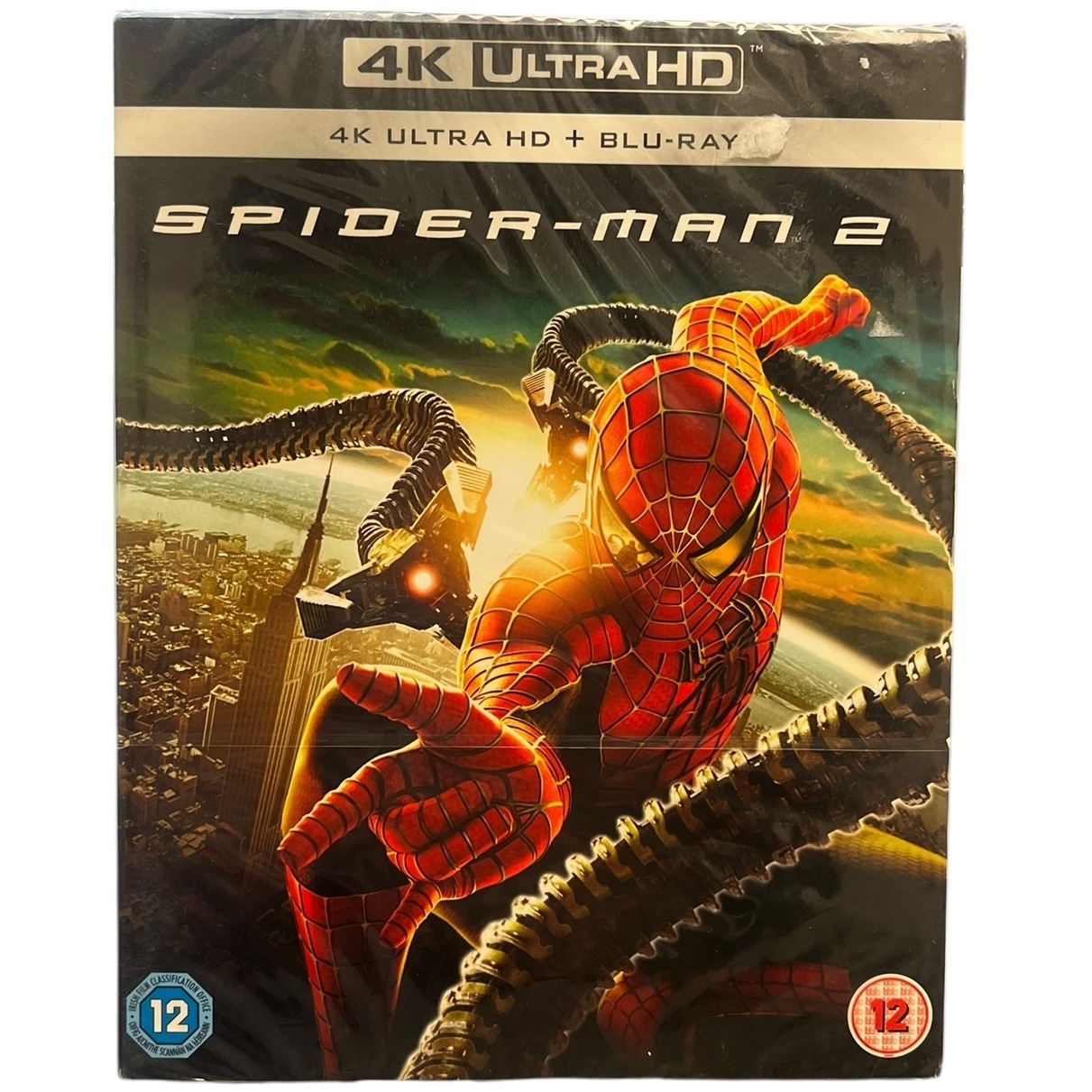 Product photo for New: Spider-Man 2 - 4K Ultra HD + Blu-Ray Disc (Rated 12, Region Free, Sony)