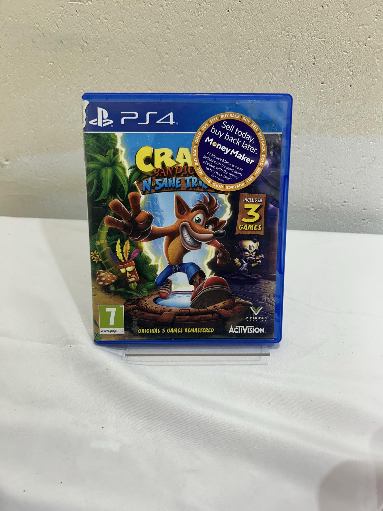 Product photo for Crash Bandicoot N.Sane Trilogy for PlayStation 4