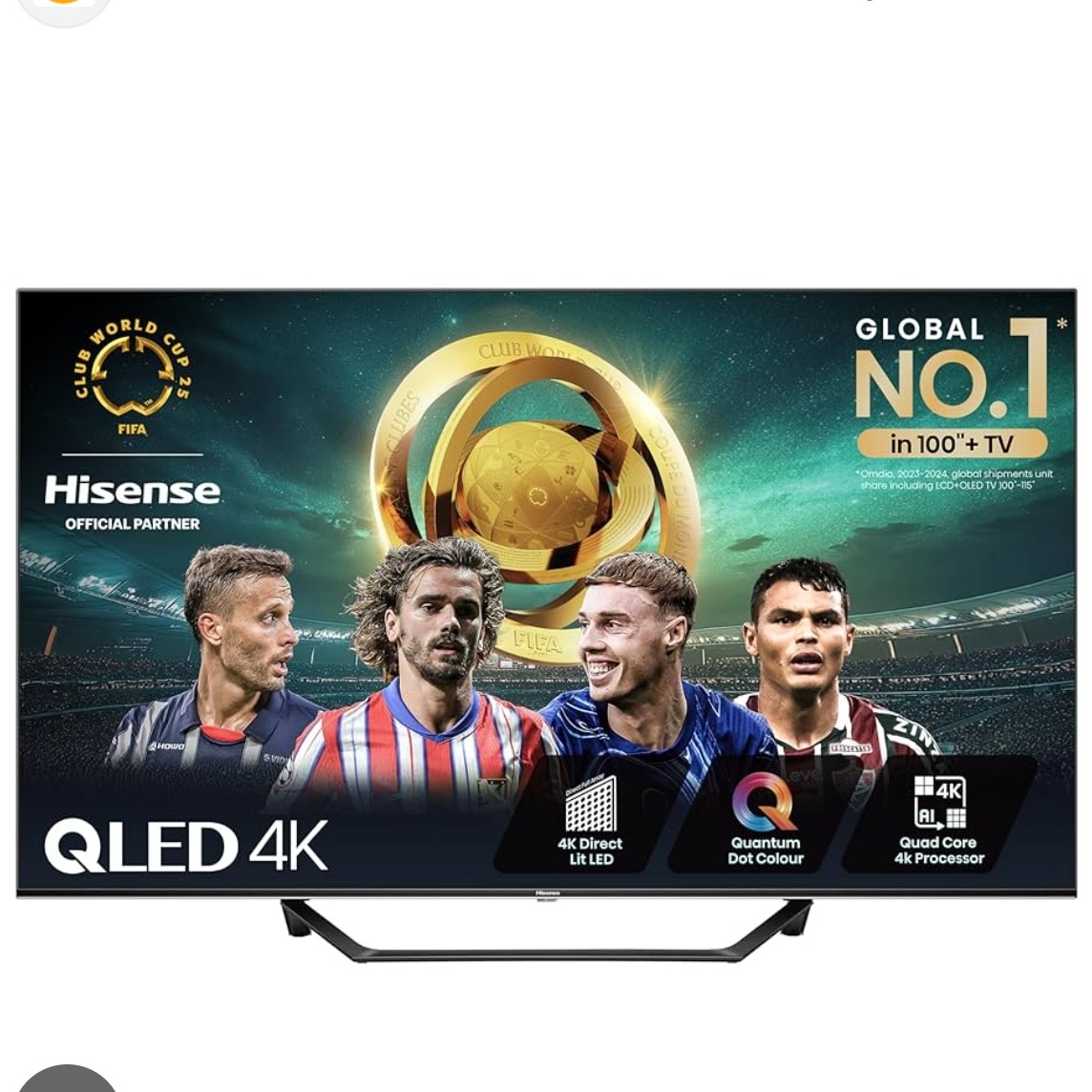 Product photo for Hisense 43A7NQTUK 43