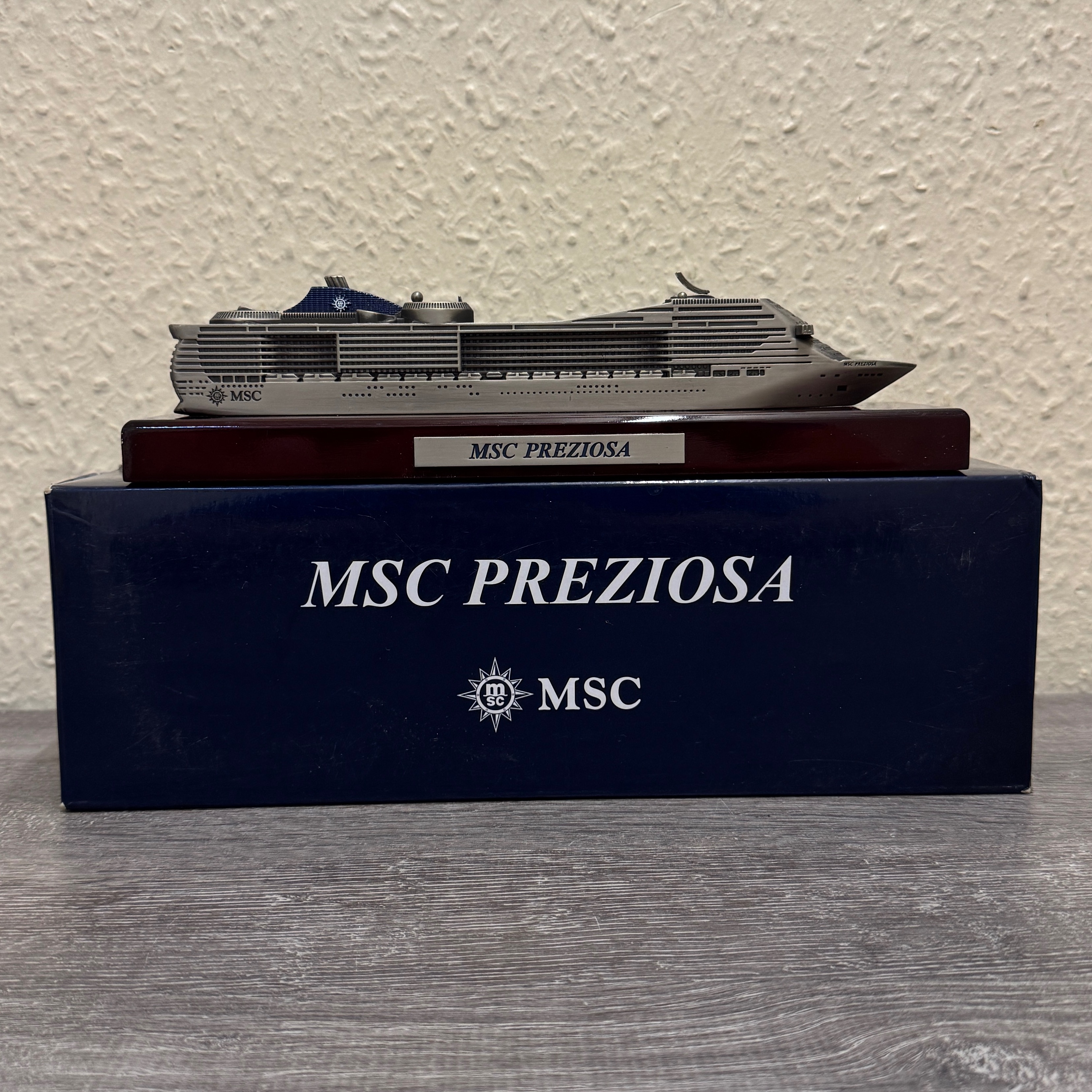 Product photo for MSC PREZIOSA DIE CAST PEWTER MODEL