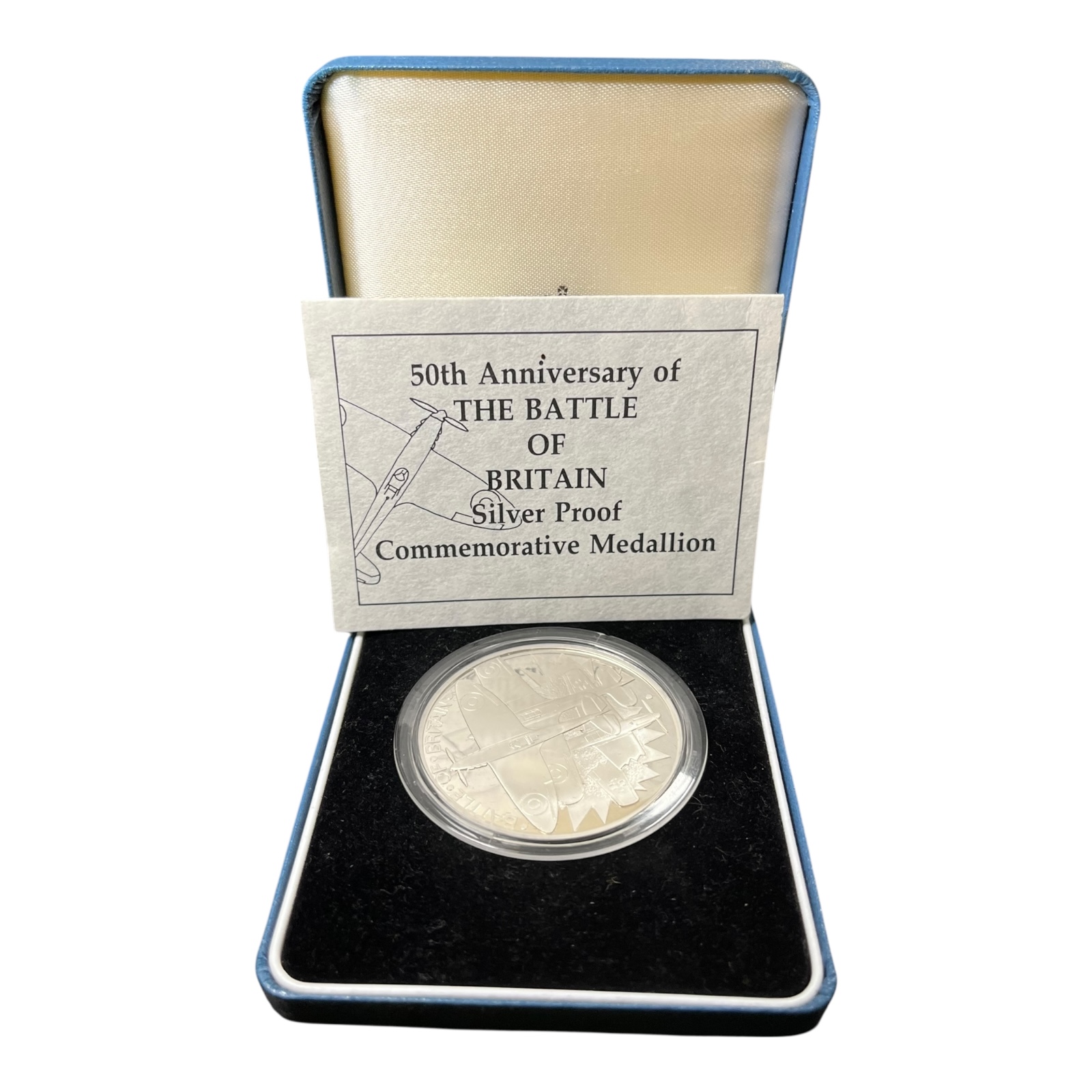 Product photo for 50th Anniversary Battle of Britain Commemorative Medallion w/ Case