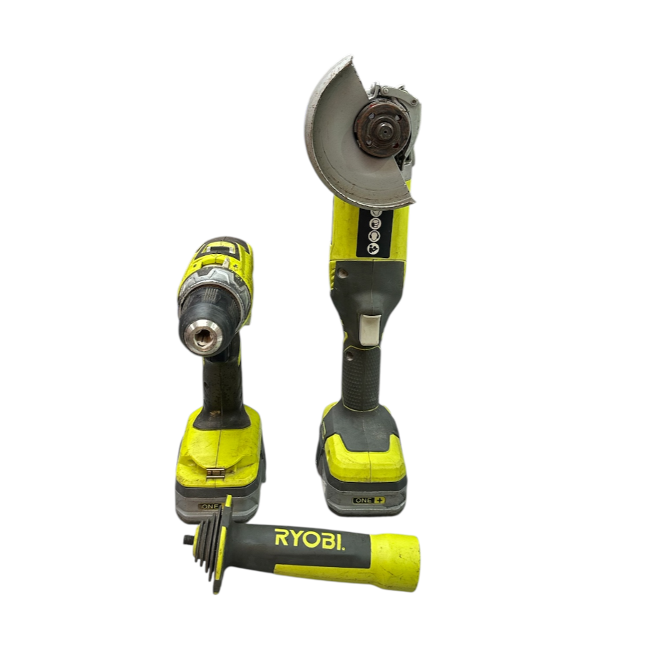Product photo for Ryobi Cordless Drill & Grinder Set