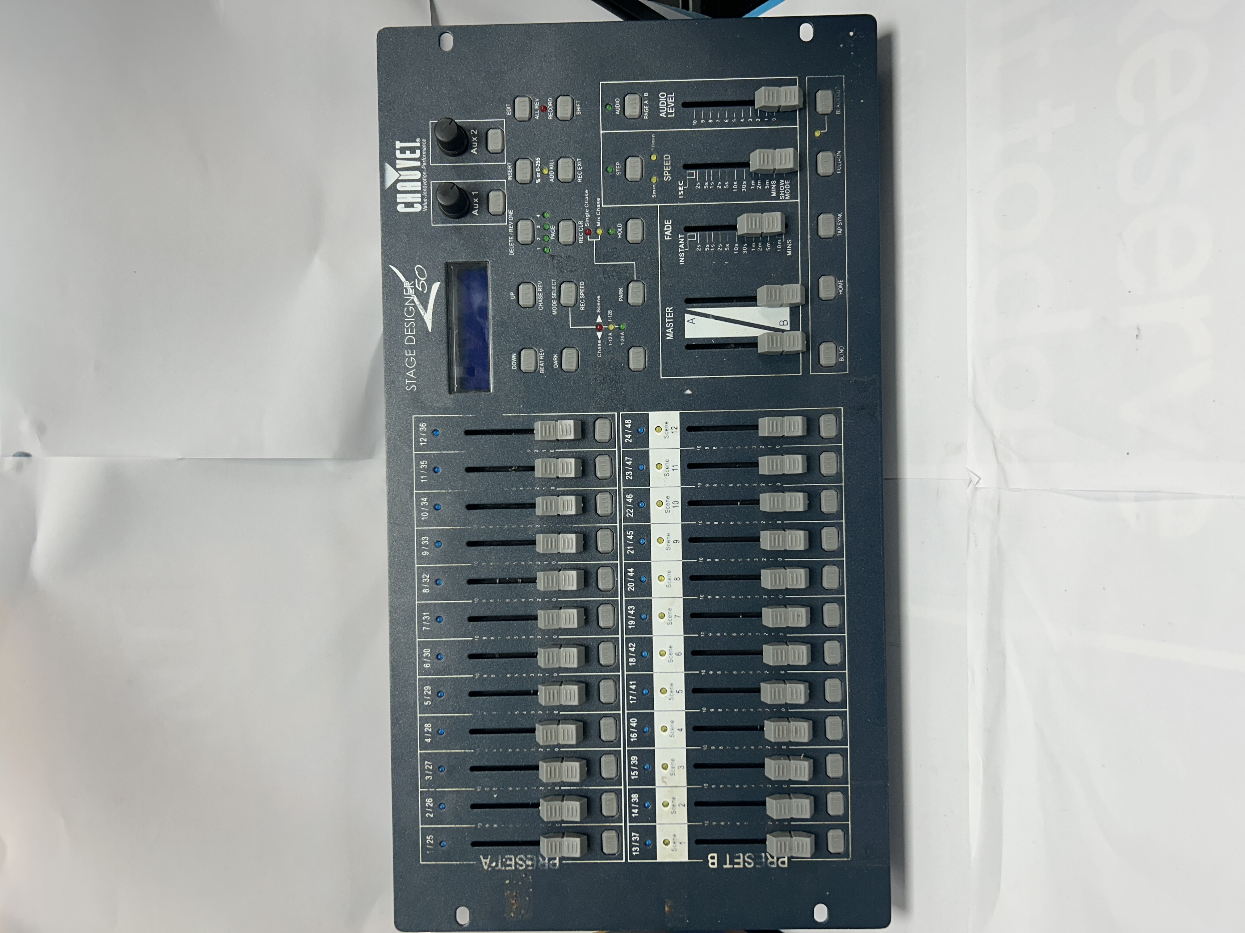 Product photo for stage designer 50 Chauvet blue with wire