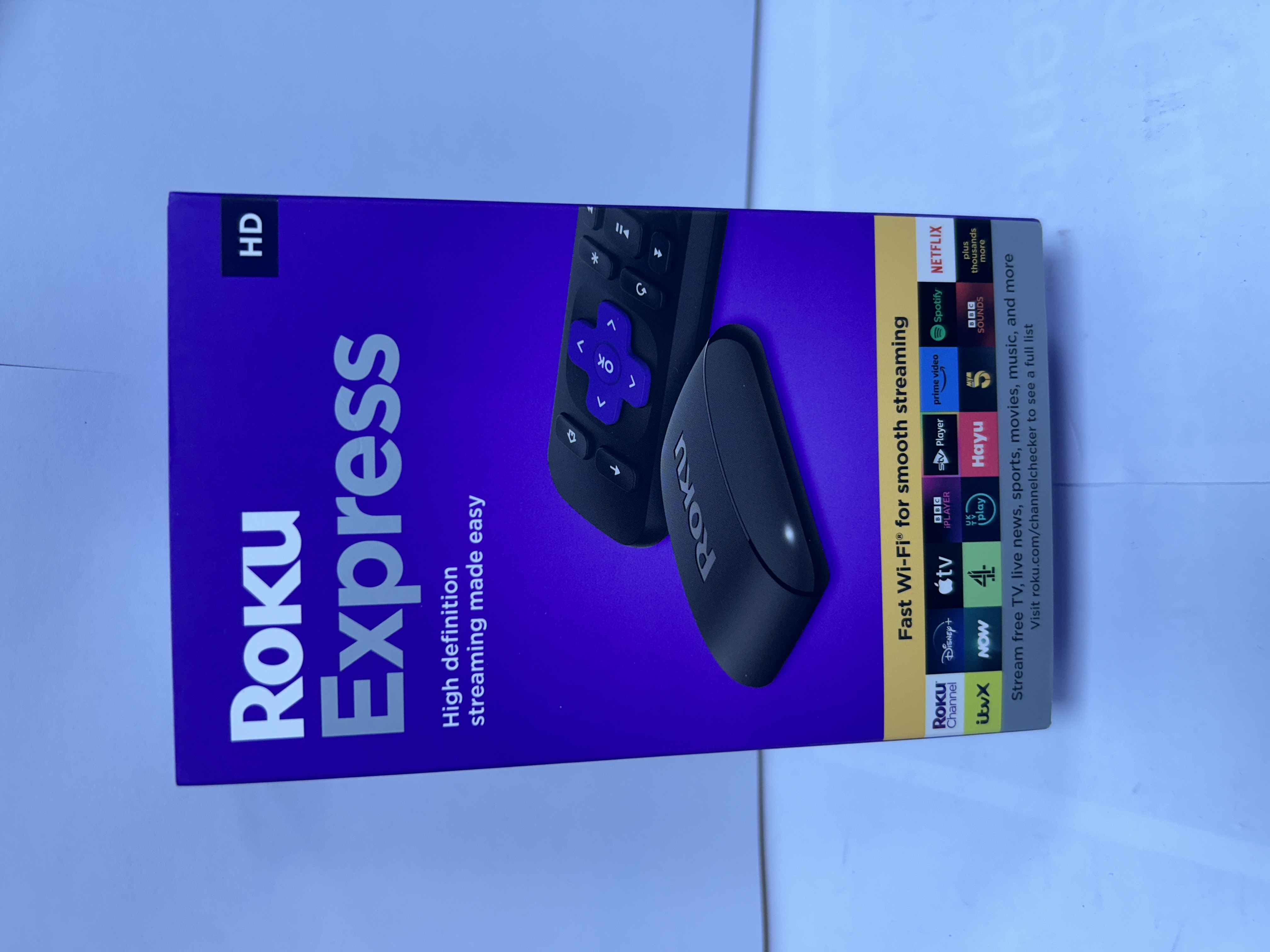 Product photo for roku express hd boxed