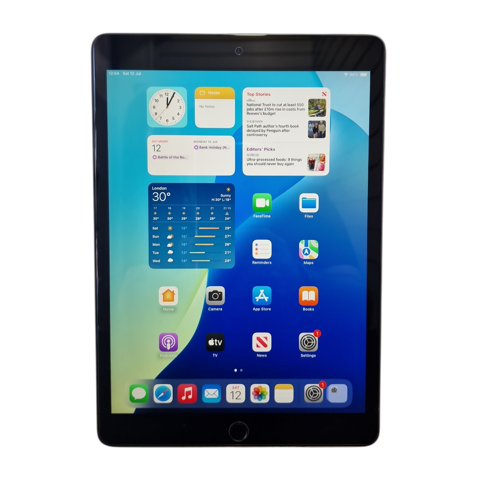 Product photo for Apple iPad 9th Gen (A2602) 10.2
