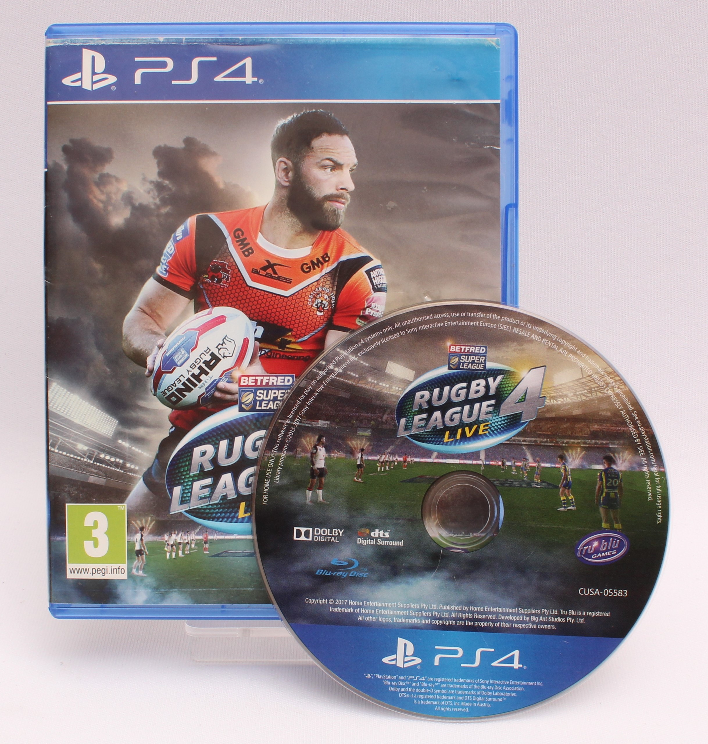Product photo for PlayStation Rugby League Live 4 PS4 Video Game (VG)