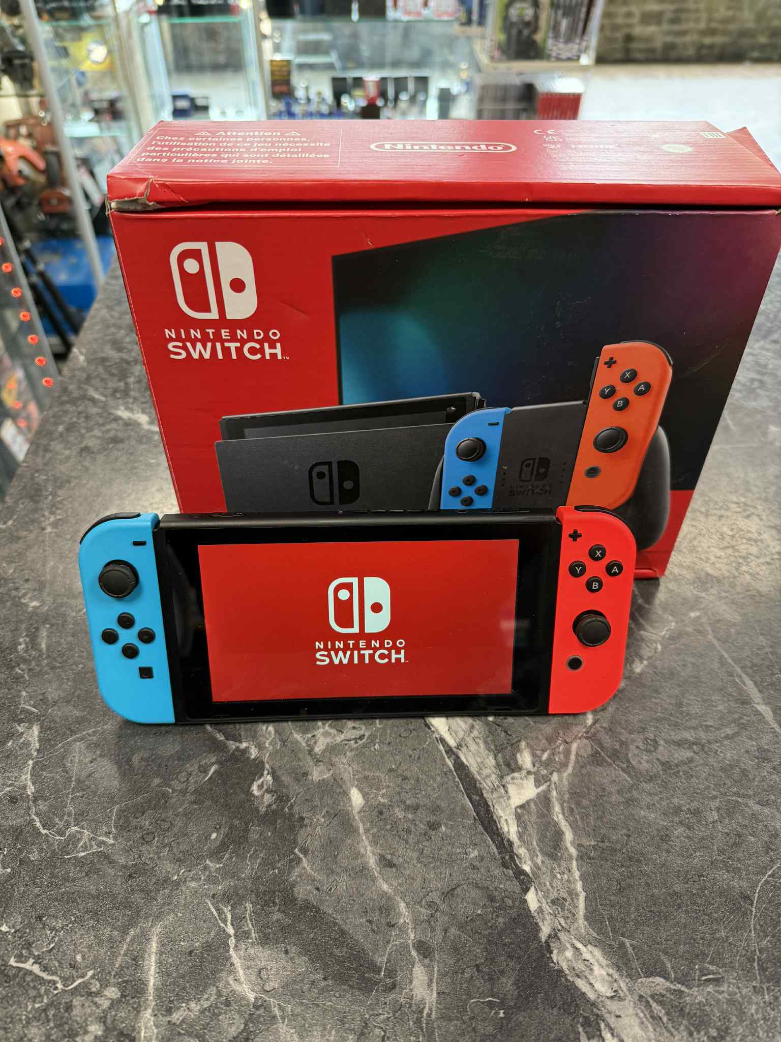 Product photo for Nintendo Switch Neon - Boxed with new accessories