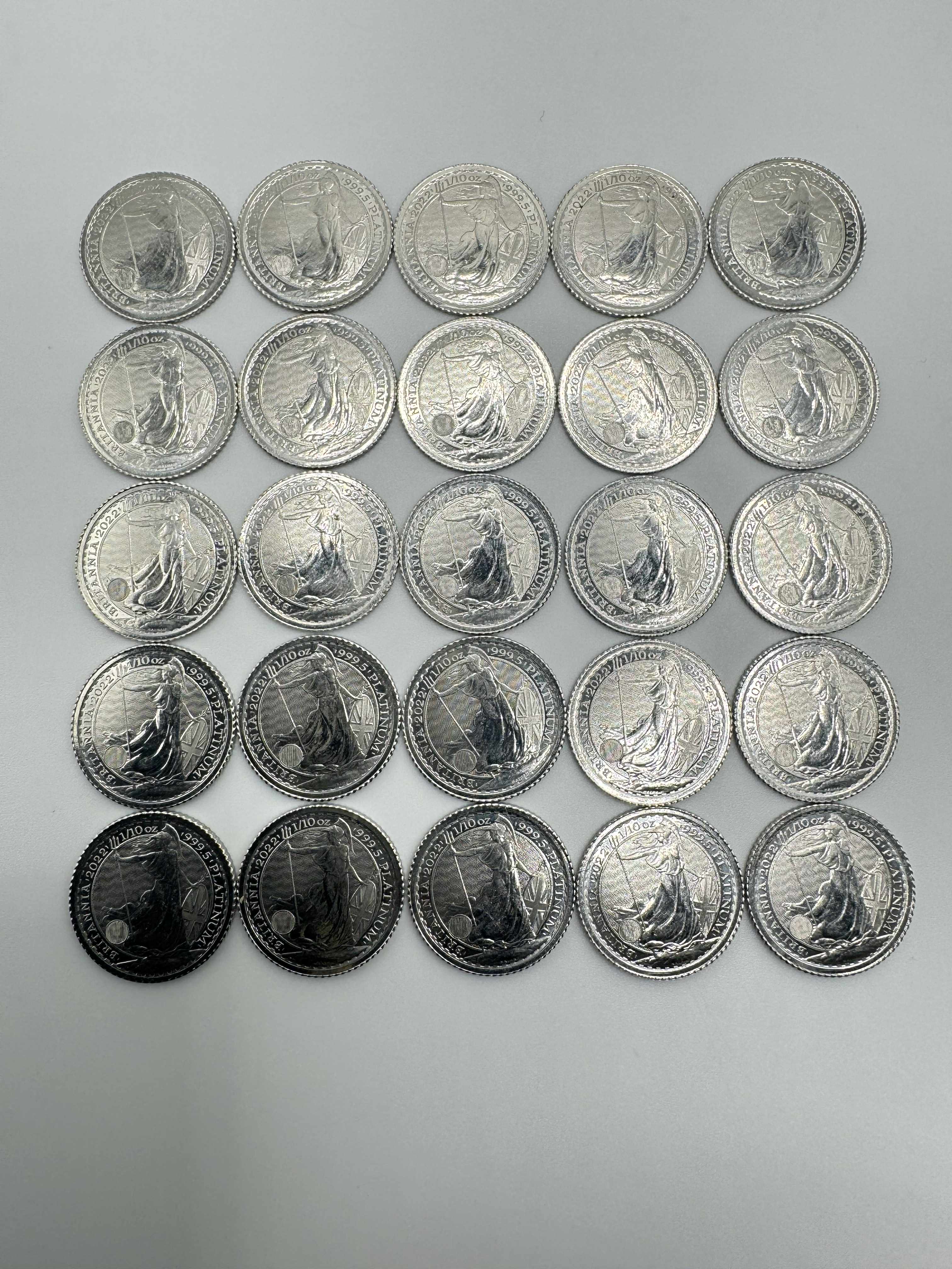 Product photo for 1/10th Brittannia Platinum Coin (Each)