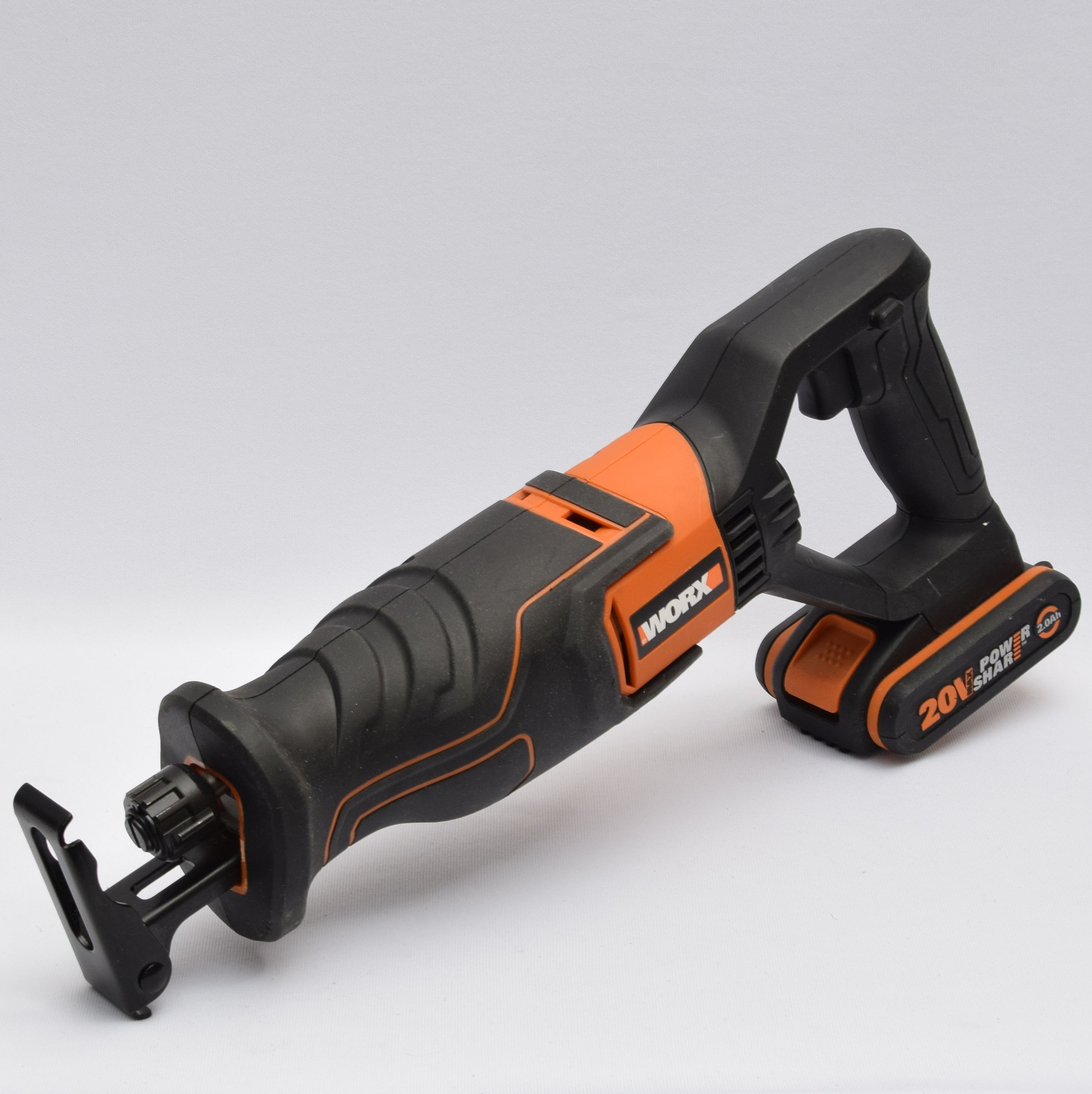Product photo for Worx WX500 20V Reciprocating Saw & 2Ah Battery - No Charger (U)