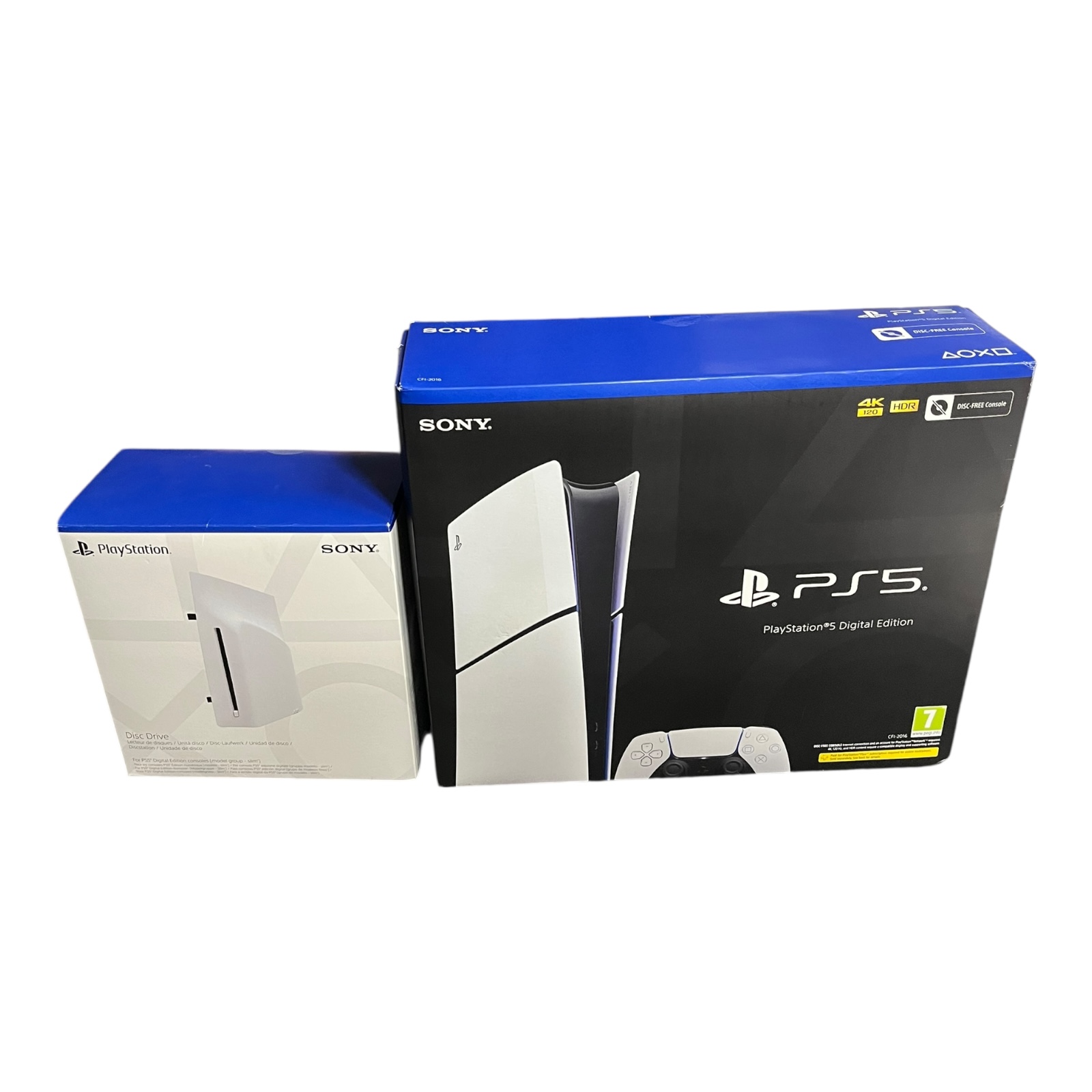 Product photo for Sony PlayStation 5 Slim Console with Disc Drive Adapter – Boxed Used Good