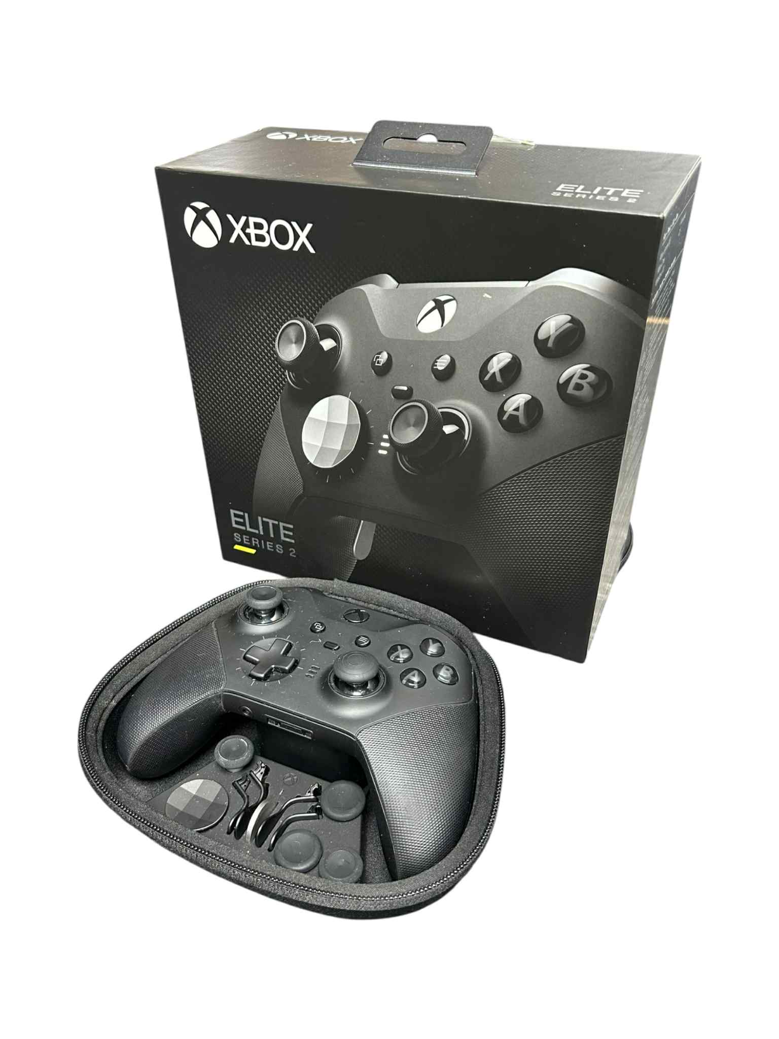 Product photo for Official Xbox Elite Black Series 2 Controller w/Case & All Parts
