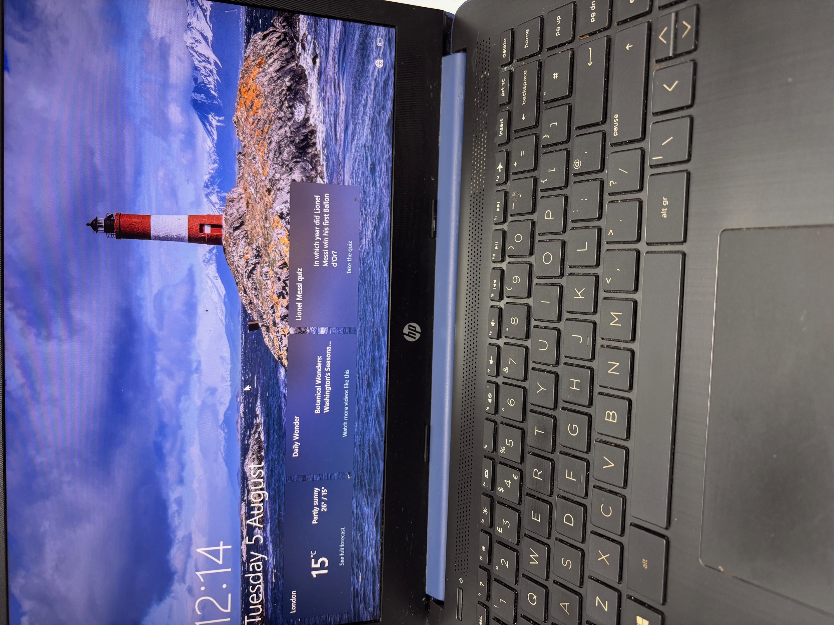 Product photo for hp laptop intel core i5 1.10ghz