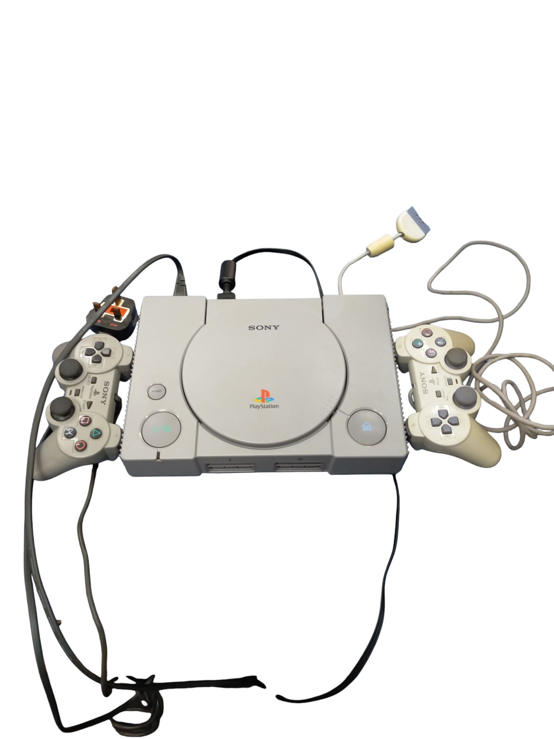 Product photo for Sony PlayStation 1 Console (Comes with 2 Controllers)