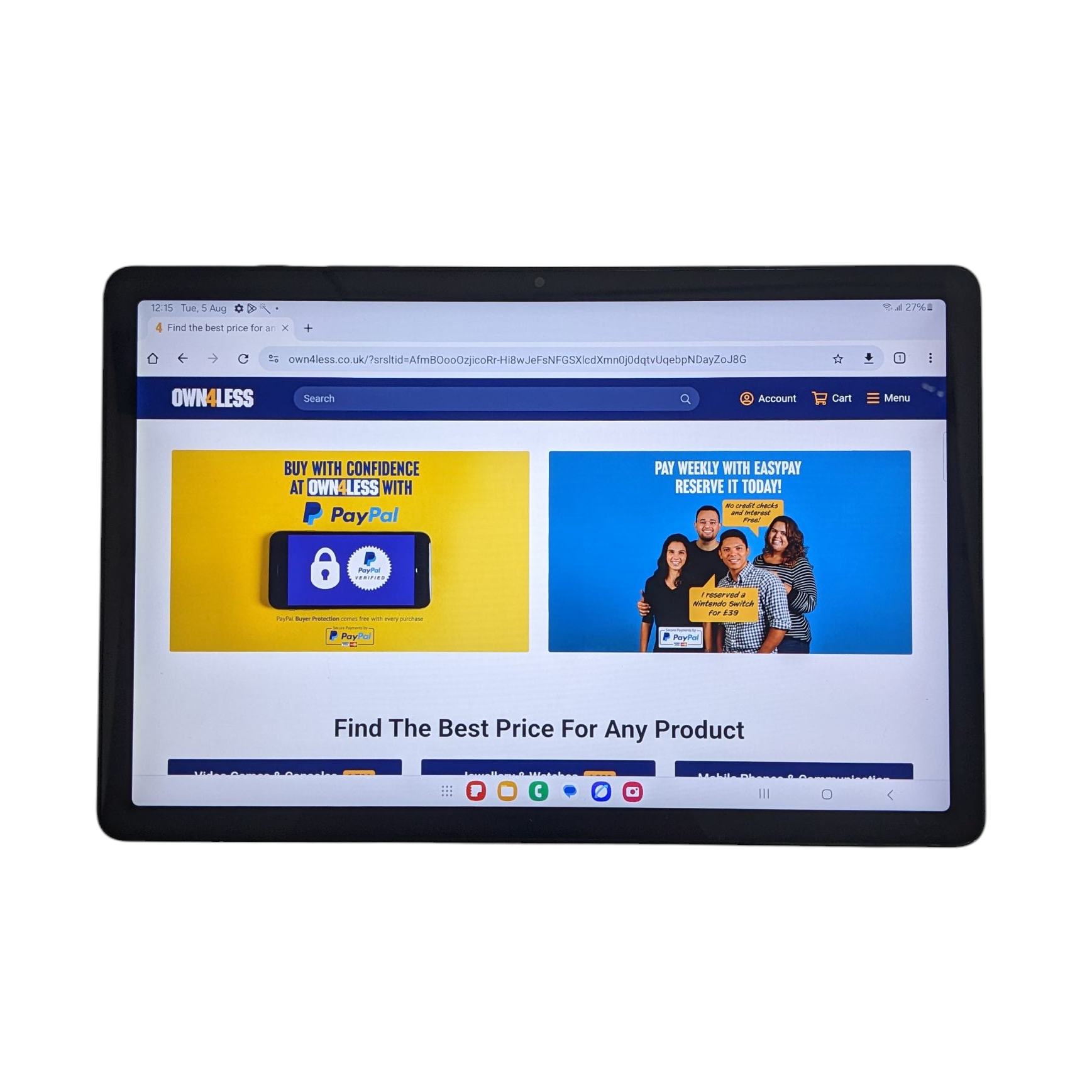 Product photo for Samsung Galaxy A9+ 5G 64GB