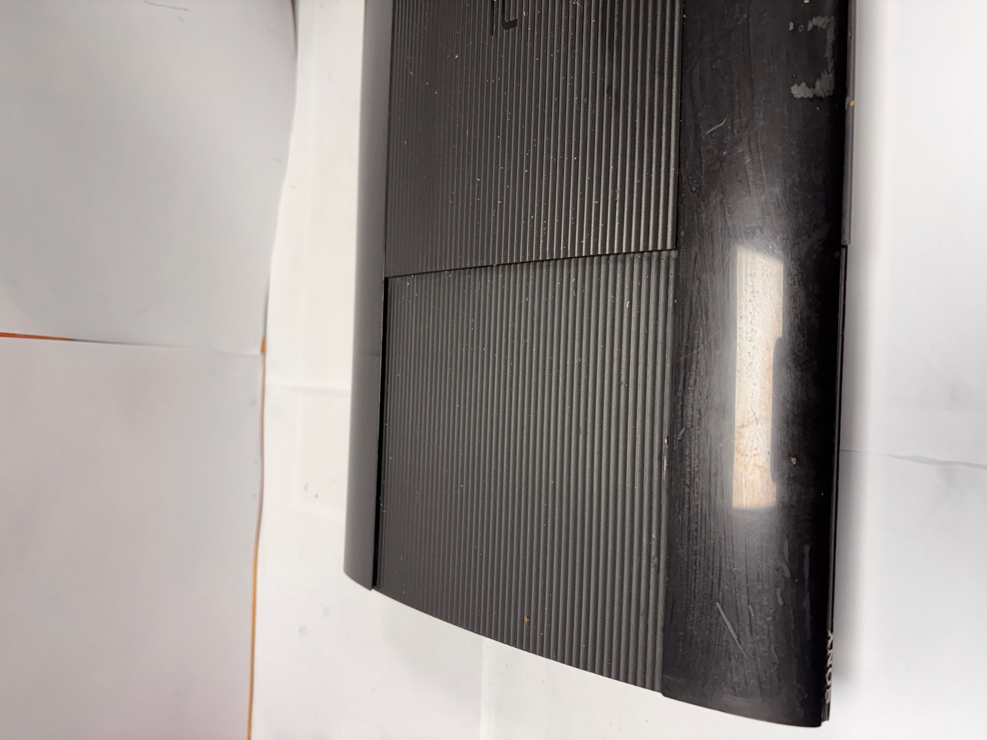 Product photo for playstation 3 with wires and controller