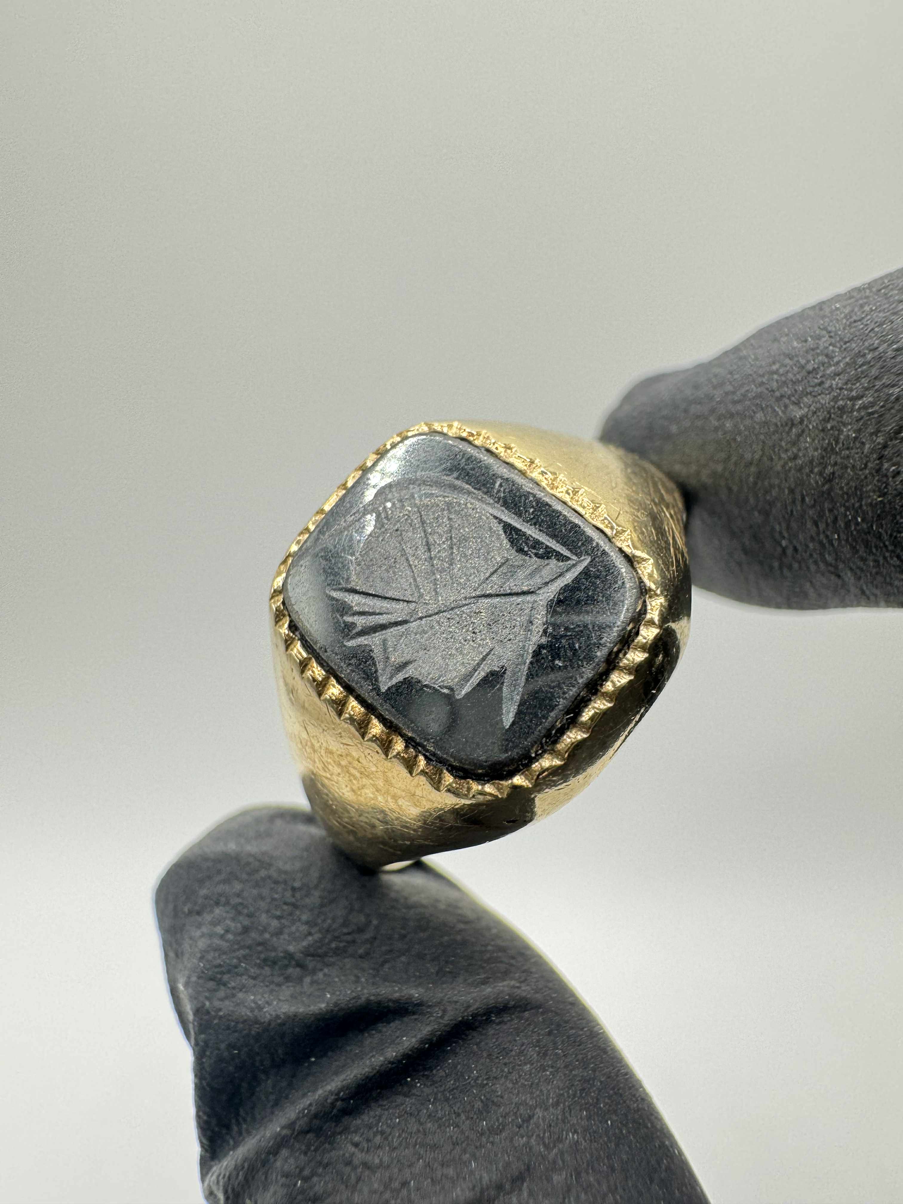 Product photo for 9ct Hematite Centurion Ring