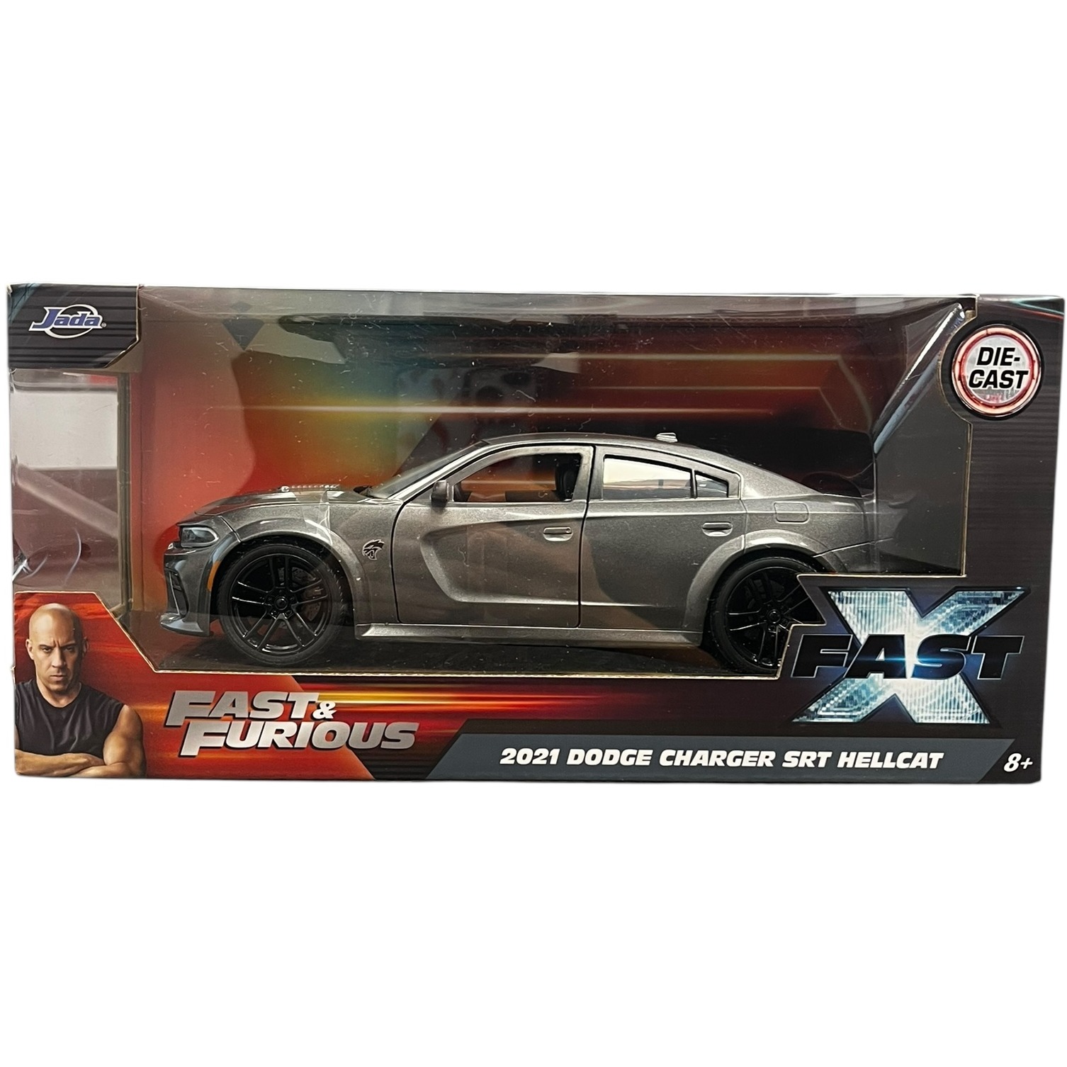 Product photo for New: Jada Die-Cast Fast & Furious - 2021 Dodge Charger SRT Hellcat (Scale: 1:24)