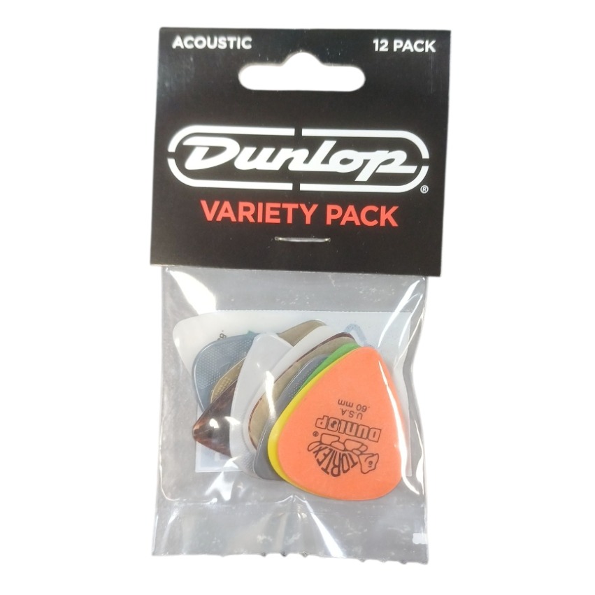 Product photo for Dunlop Picks - Variety Acoustic Pack 12