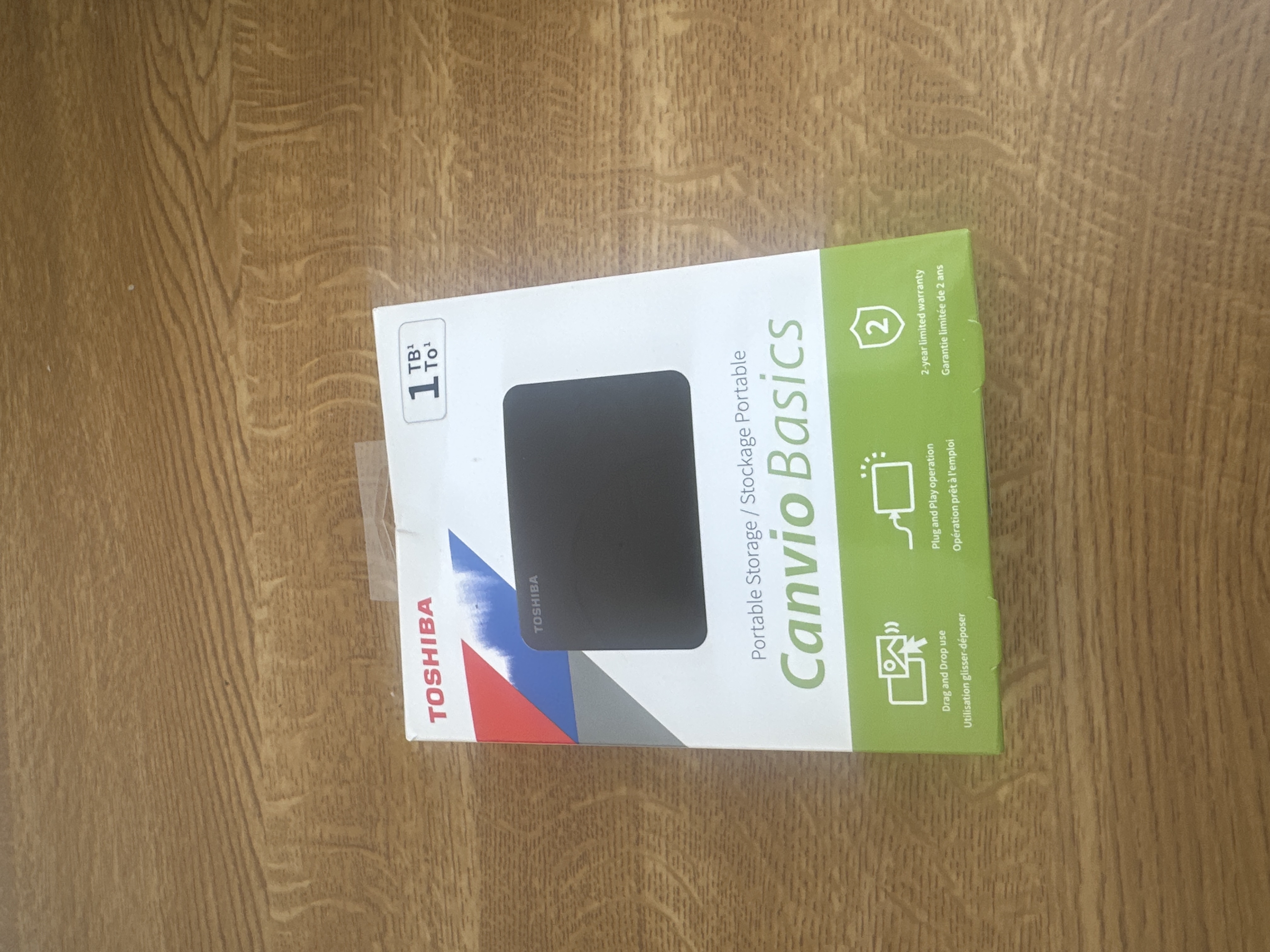 Product photo for Toshiba  toshiba canvio basics 1tb