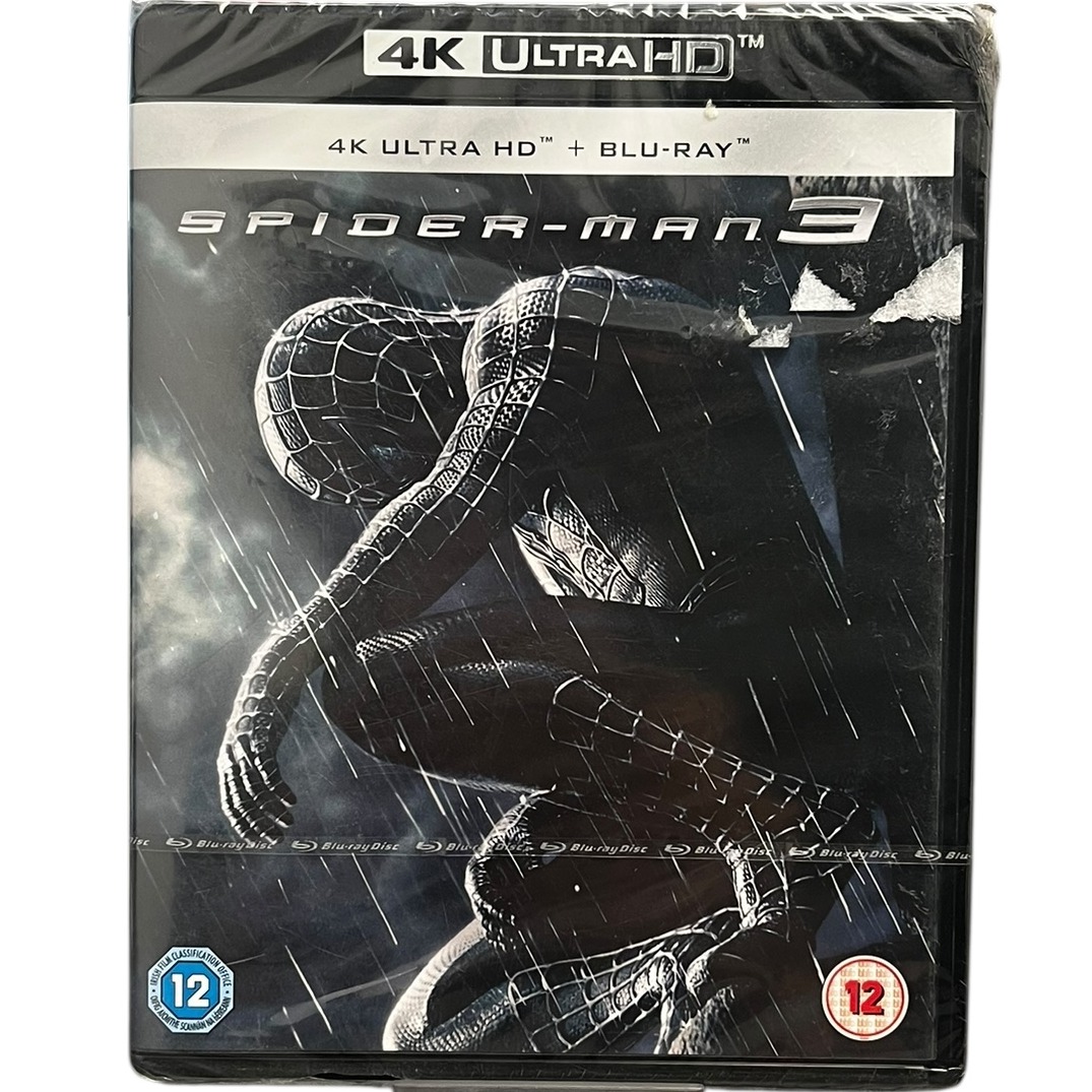 Product photo for New: Spider-Man 3 - 4K Ultra HD + Blu-Ray (Rated 12, Region Free, Sony)